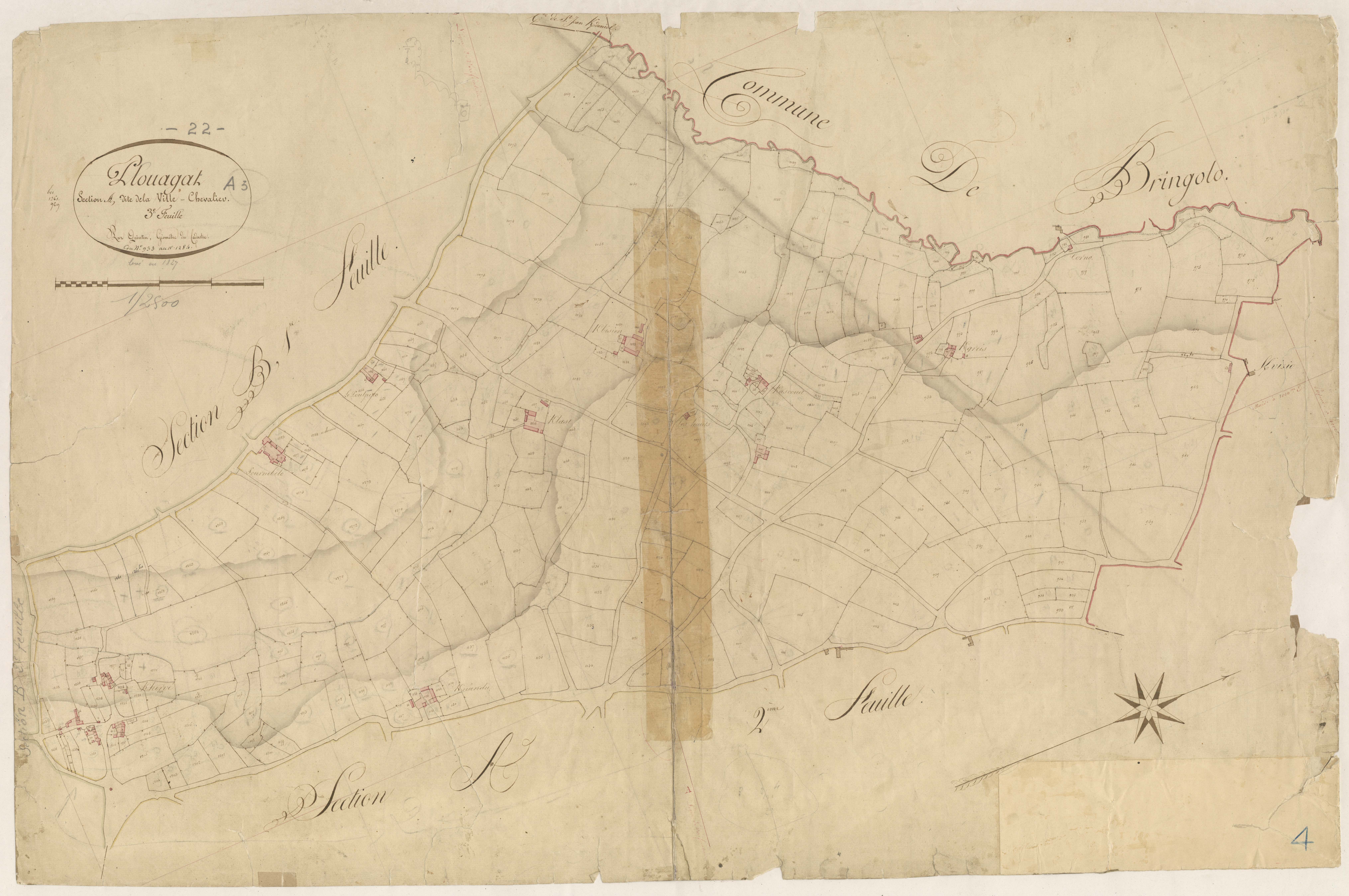 Plouagat - Section A, 3e feuille