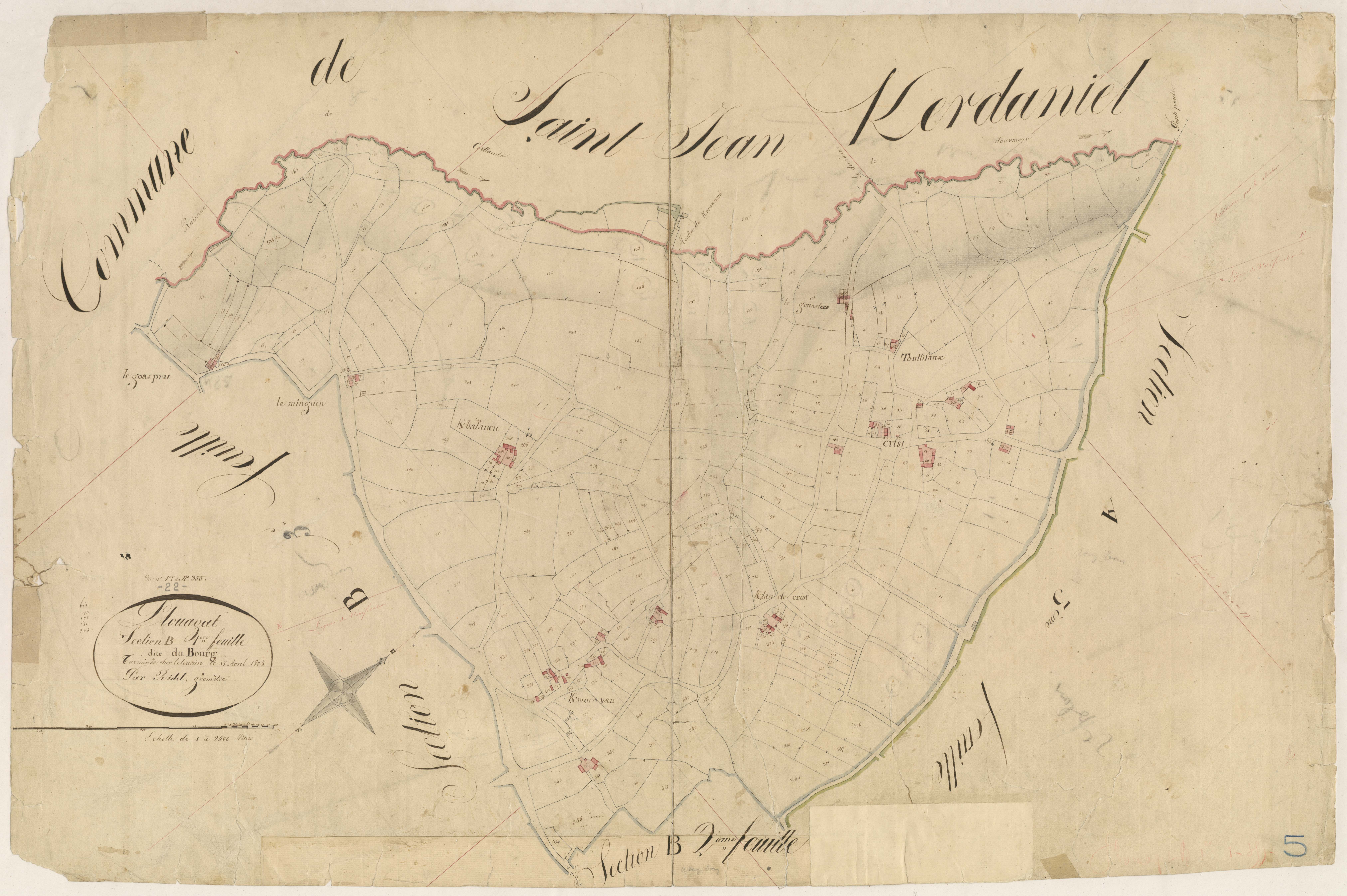 Plouagat - Section B, 1re feuille