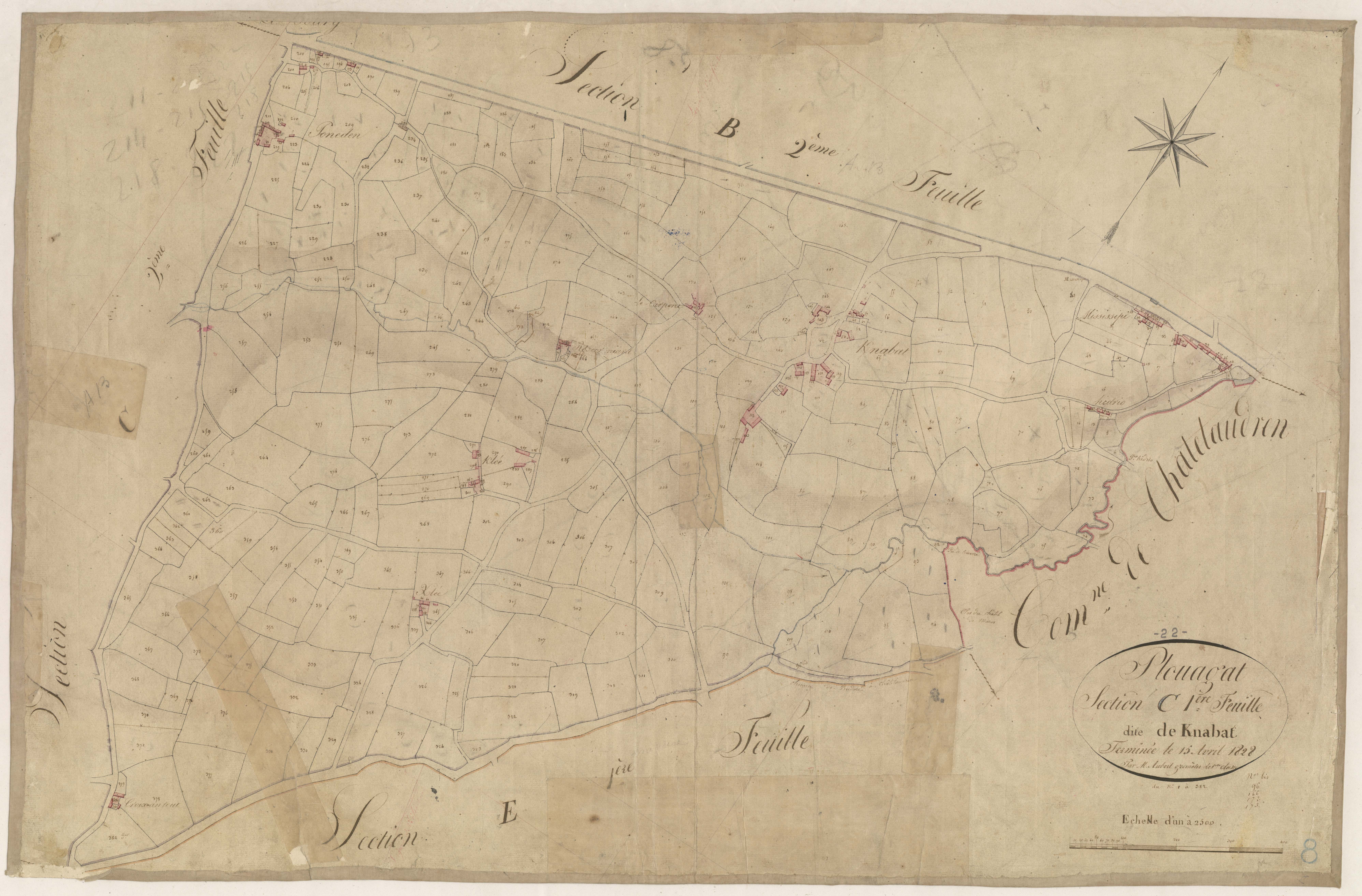Plouagat - Section C, 1re feuille