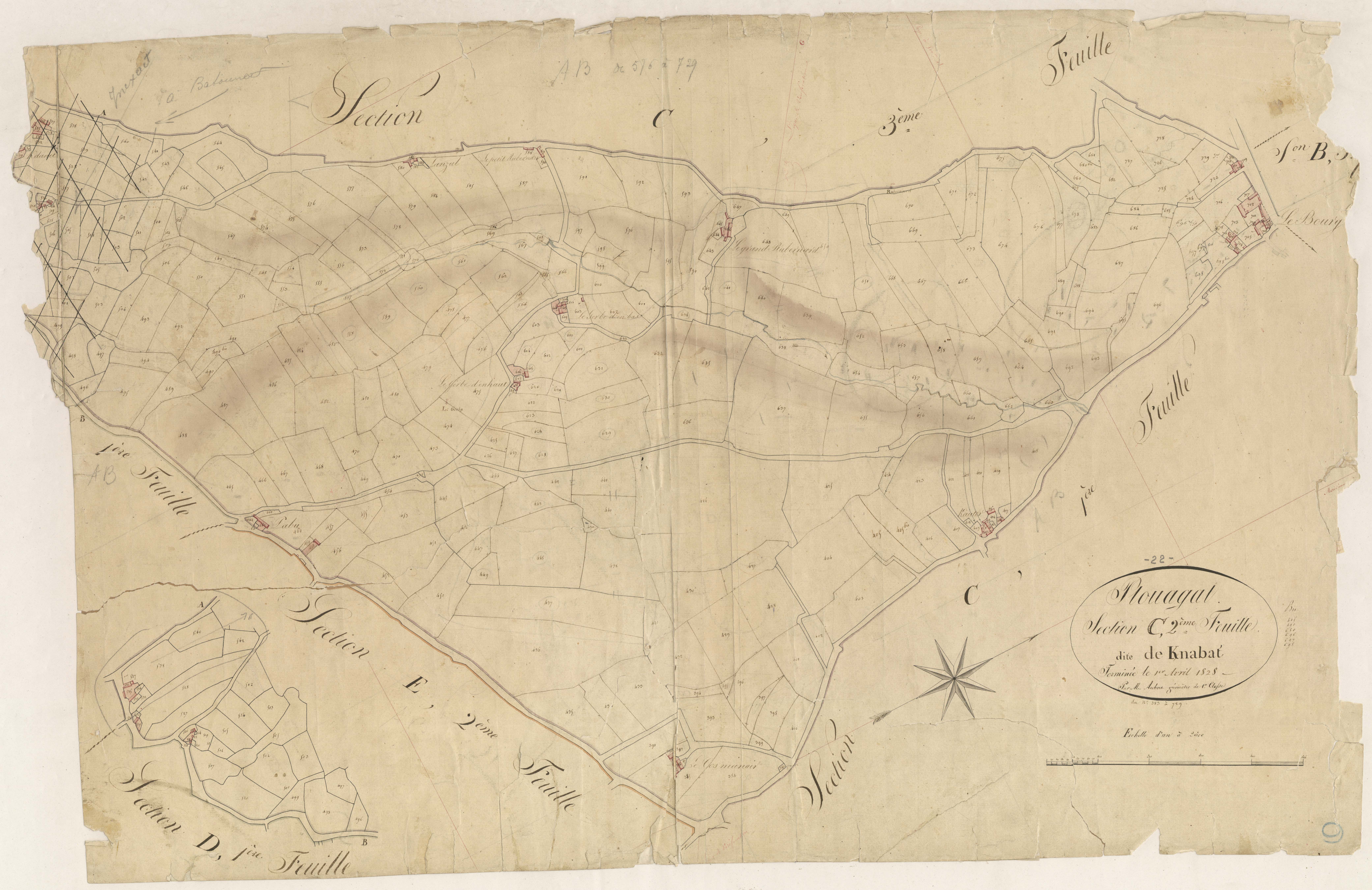 Plouagat - Section C, 2e feuille