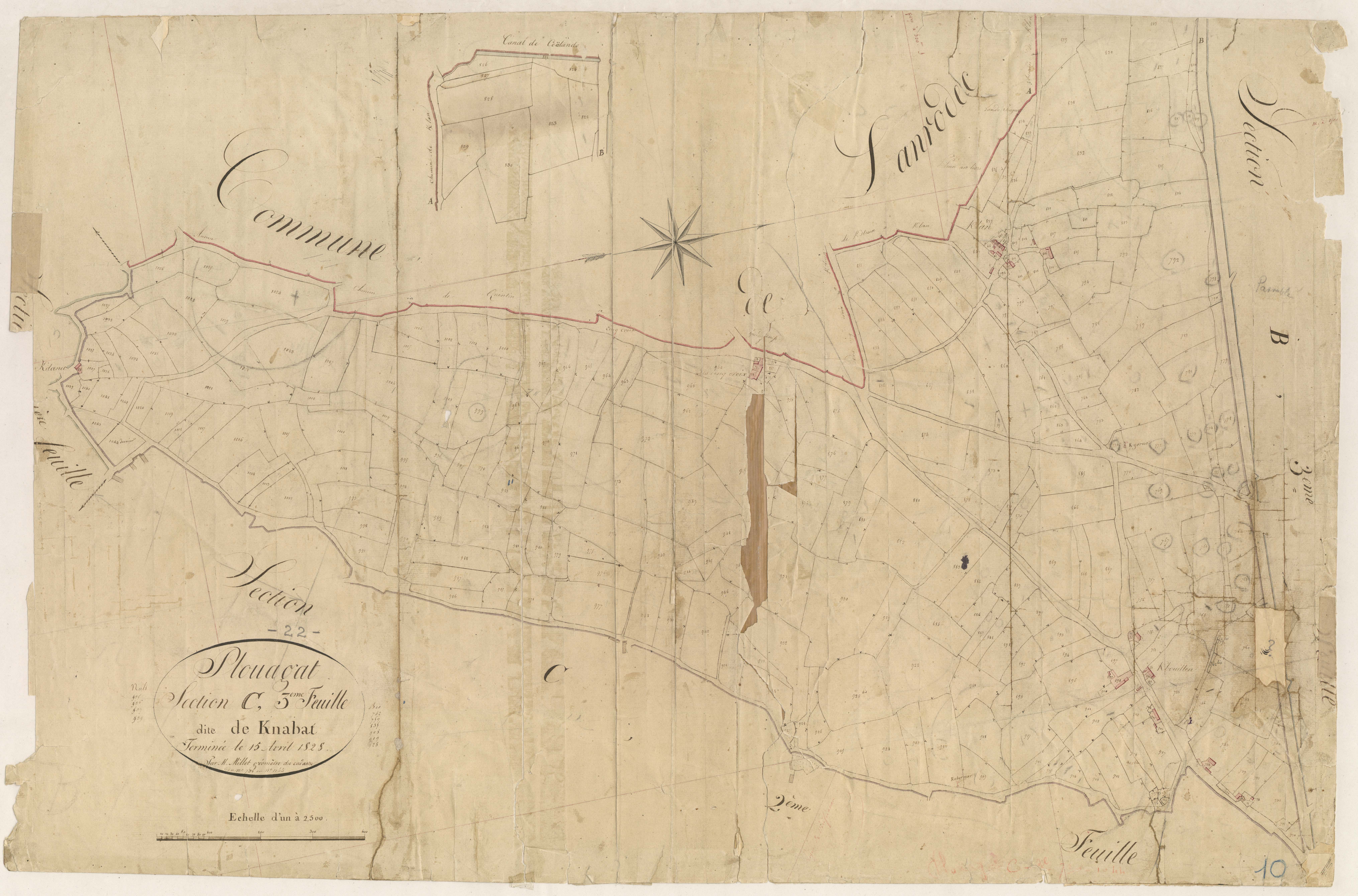 Plouagat - Section C, 3e feuille