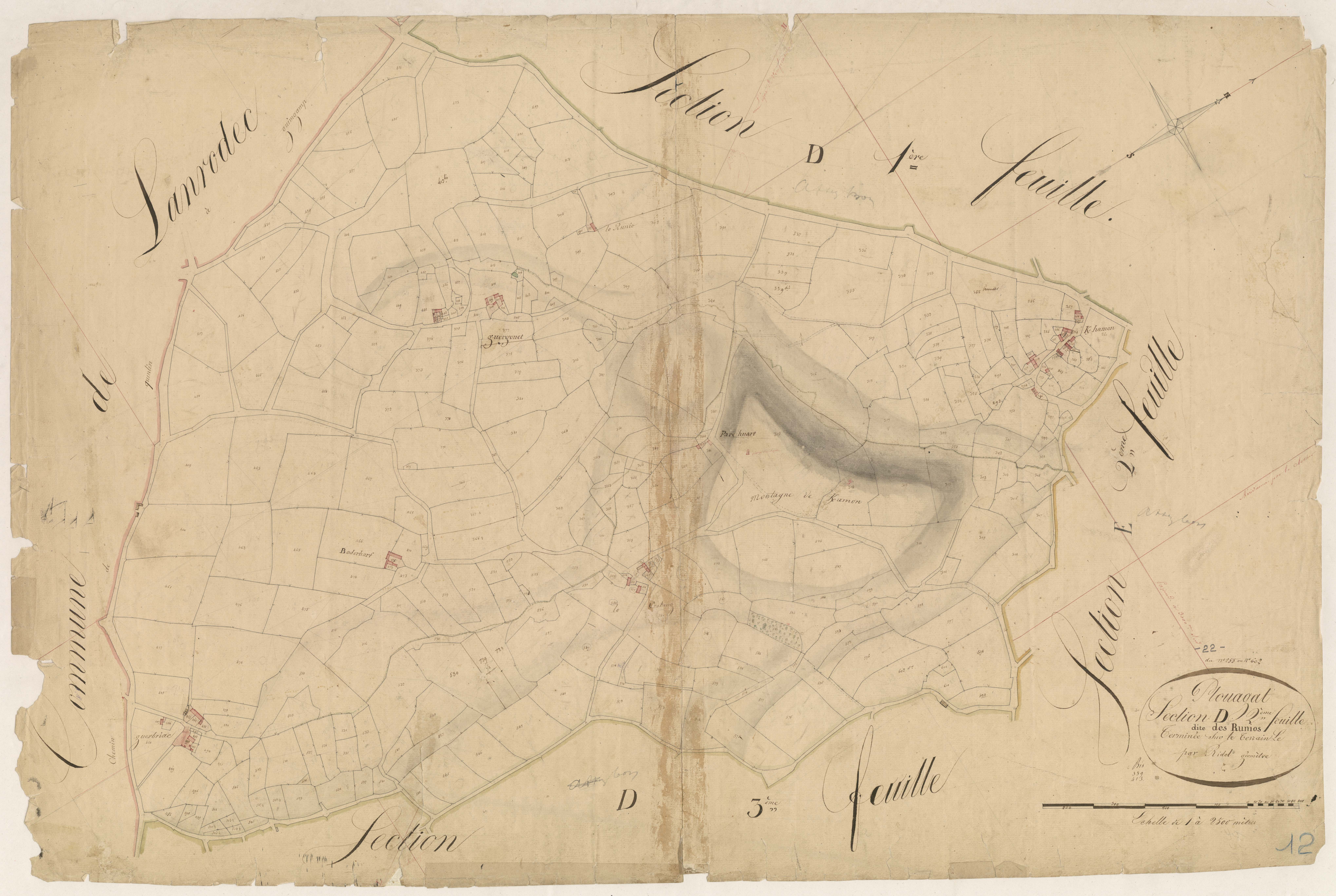 Plouagat - Section D, 2e feuille