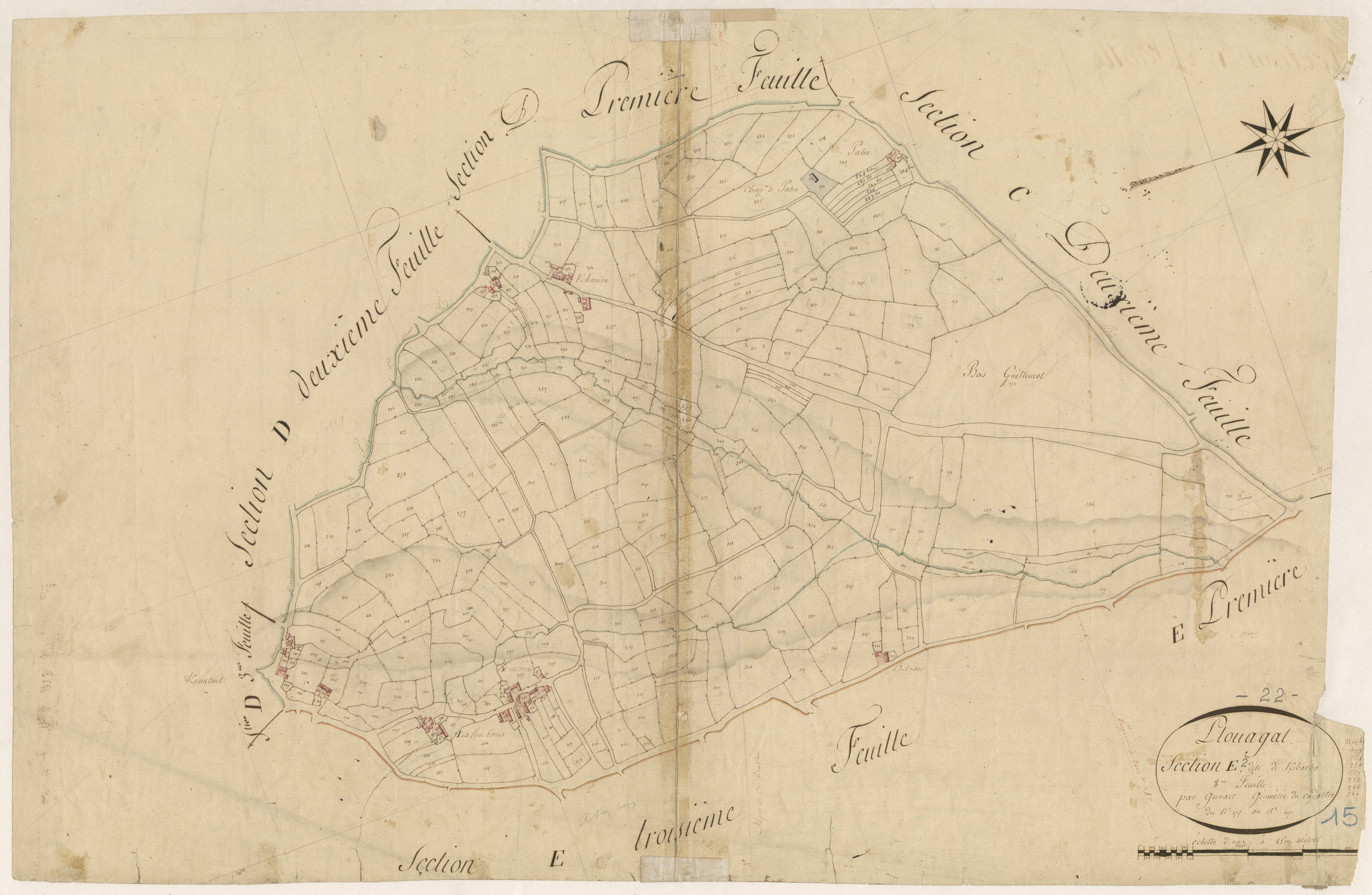Plouagat - Section E, 2e feuille