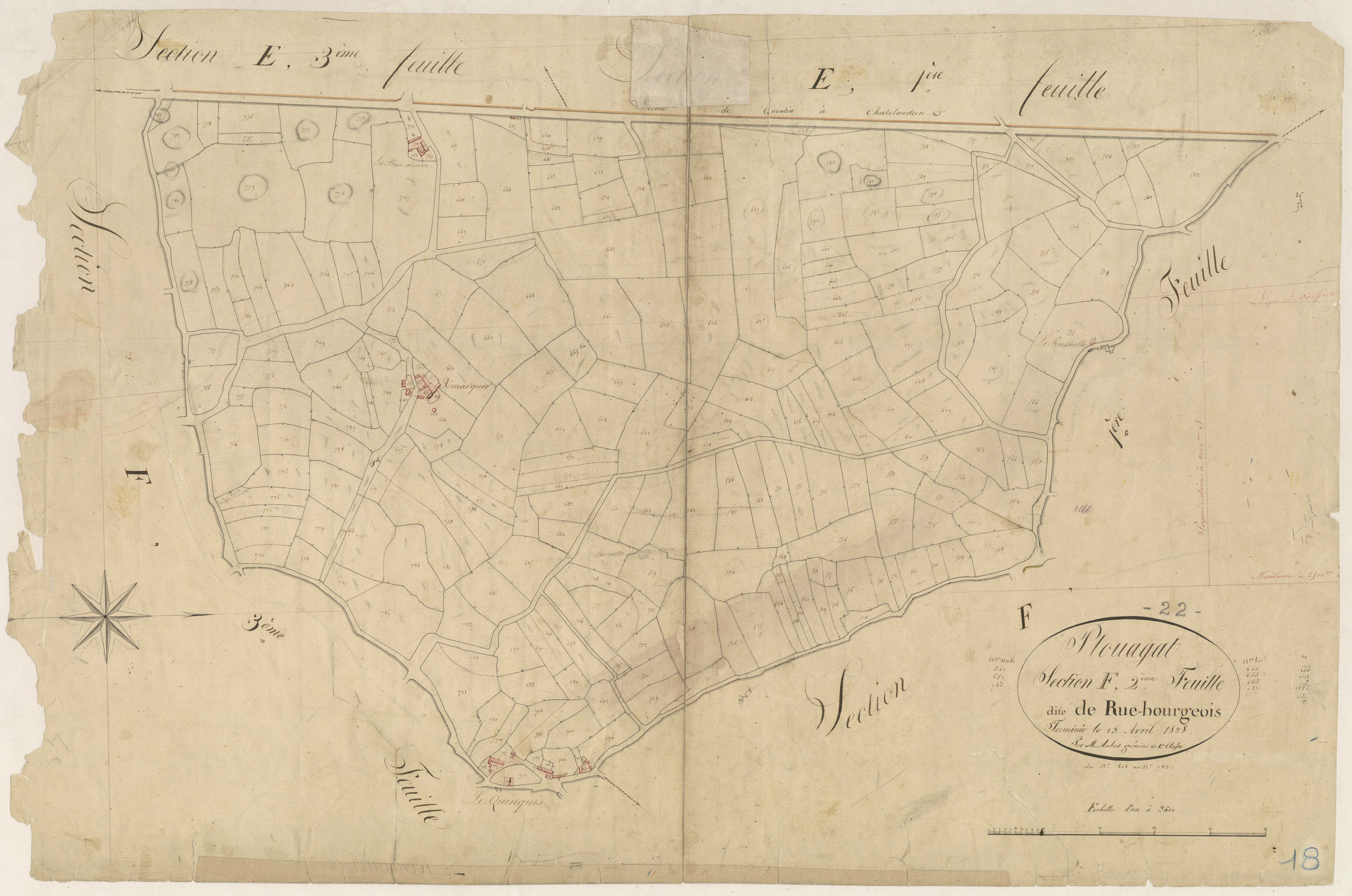 Plouagat - Section F, 2e feuille