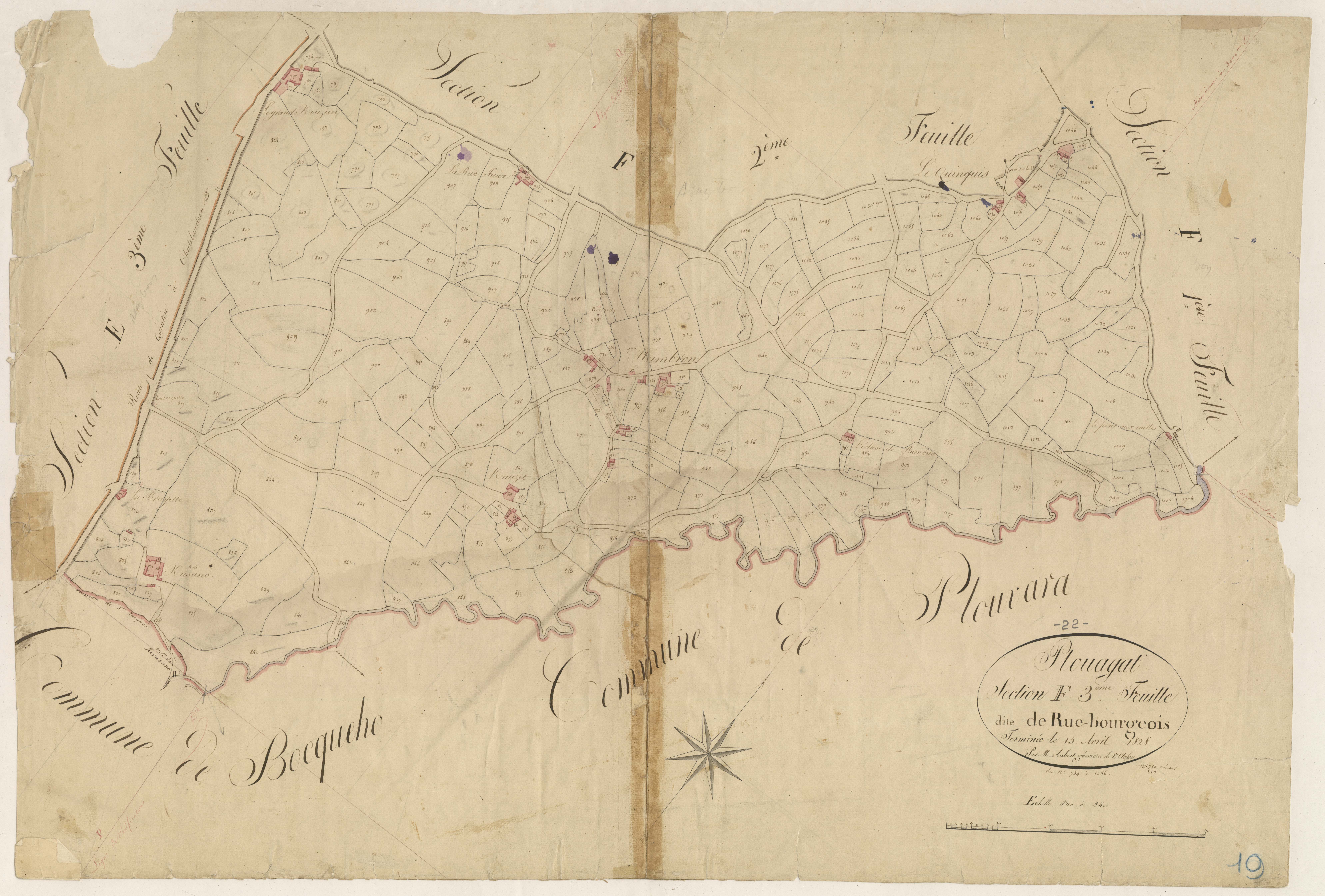 Plouagat - Section F, 3e feuille