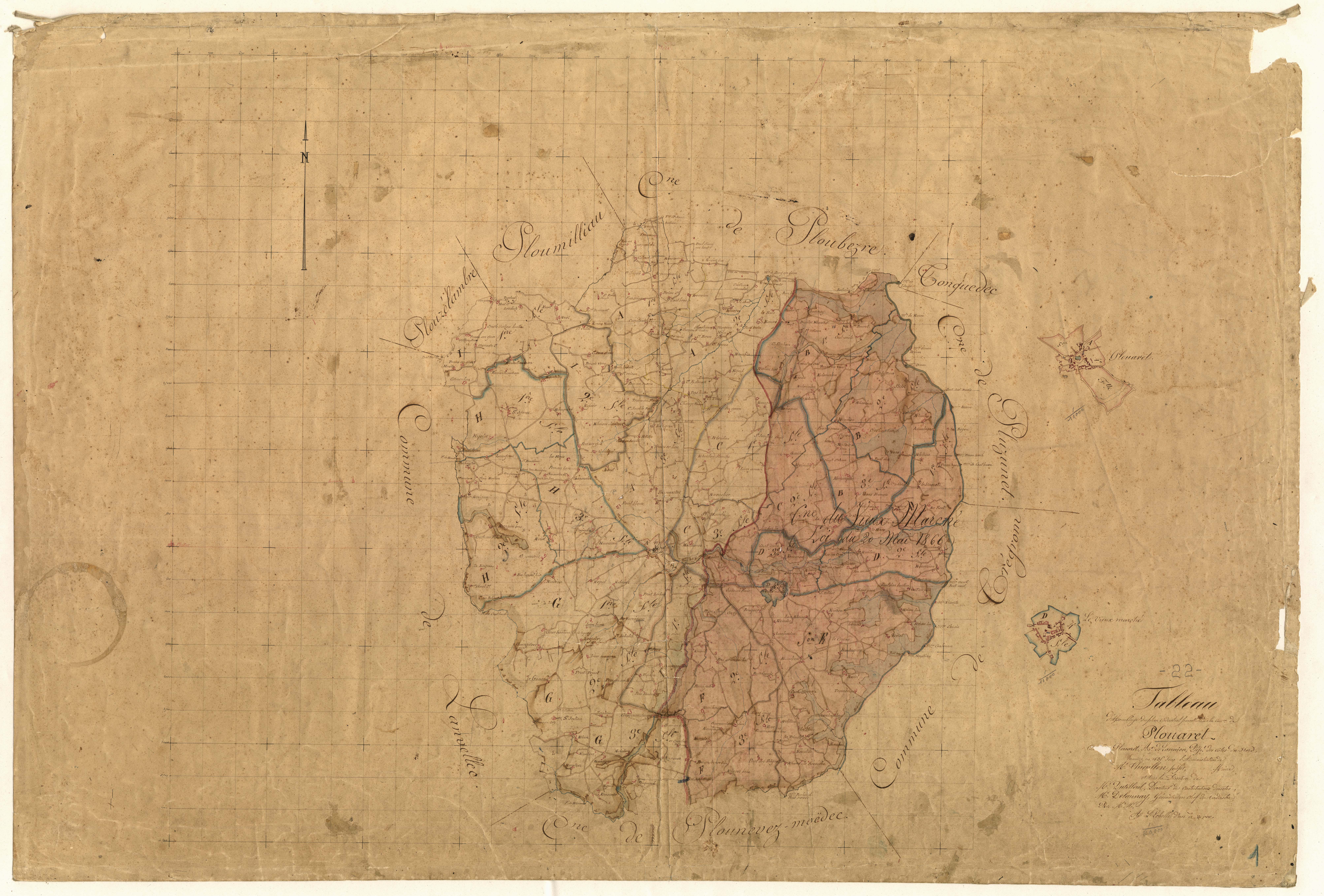 Plouaret - Tableau d'assemblage