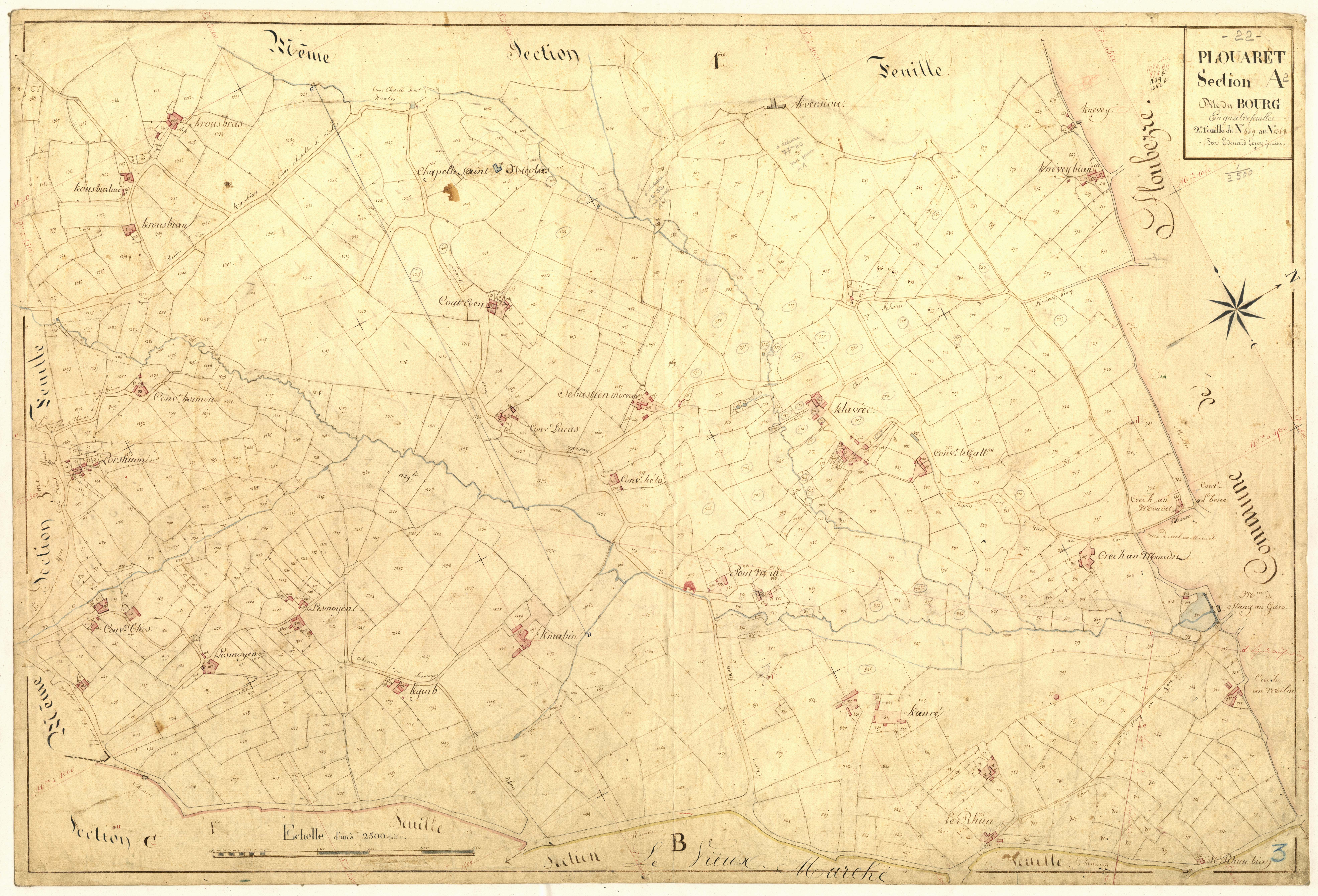 Plouaret - Section A, 2e feuille