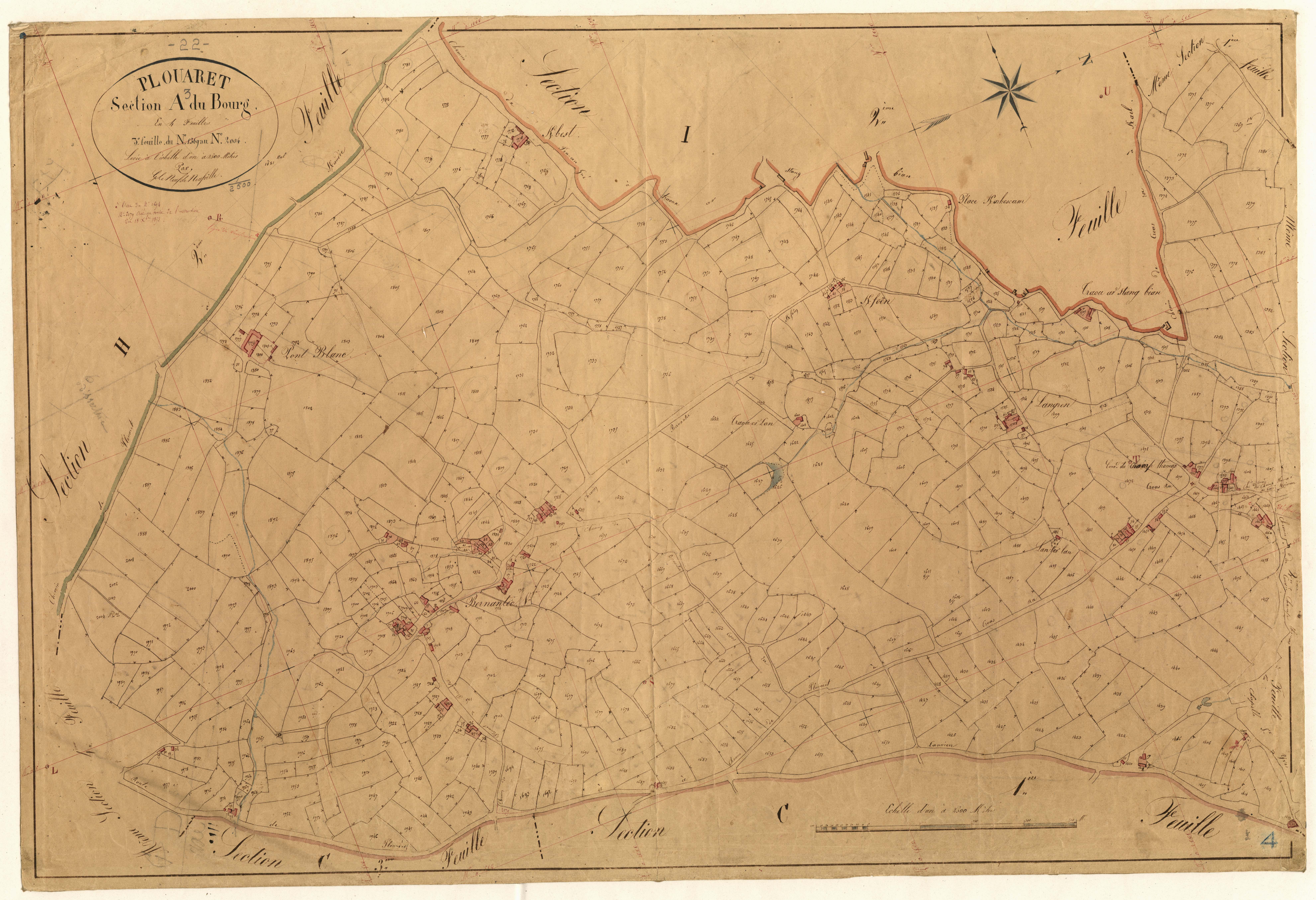 Plouaret - Section A, 3e feuille