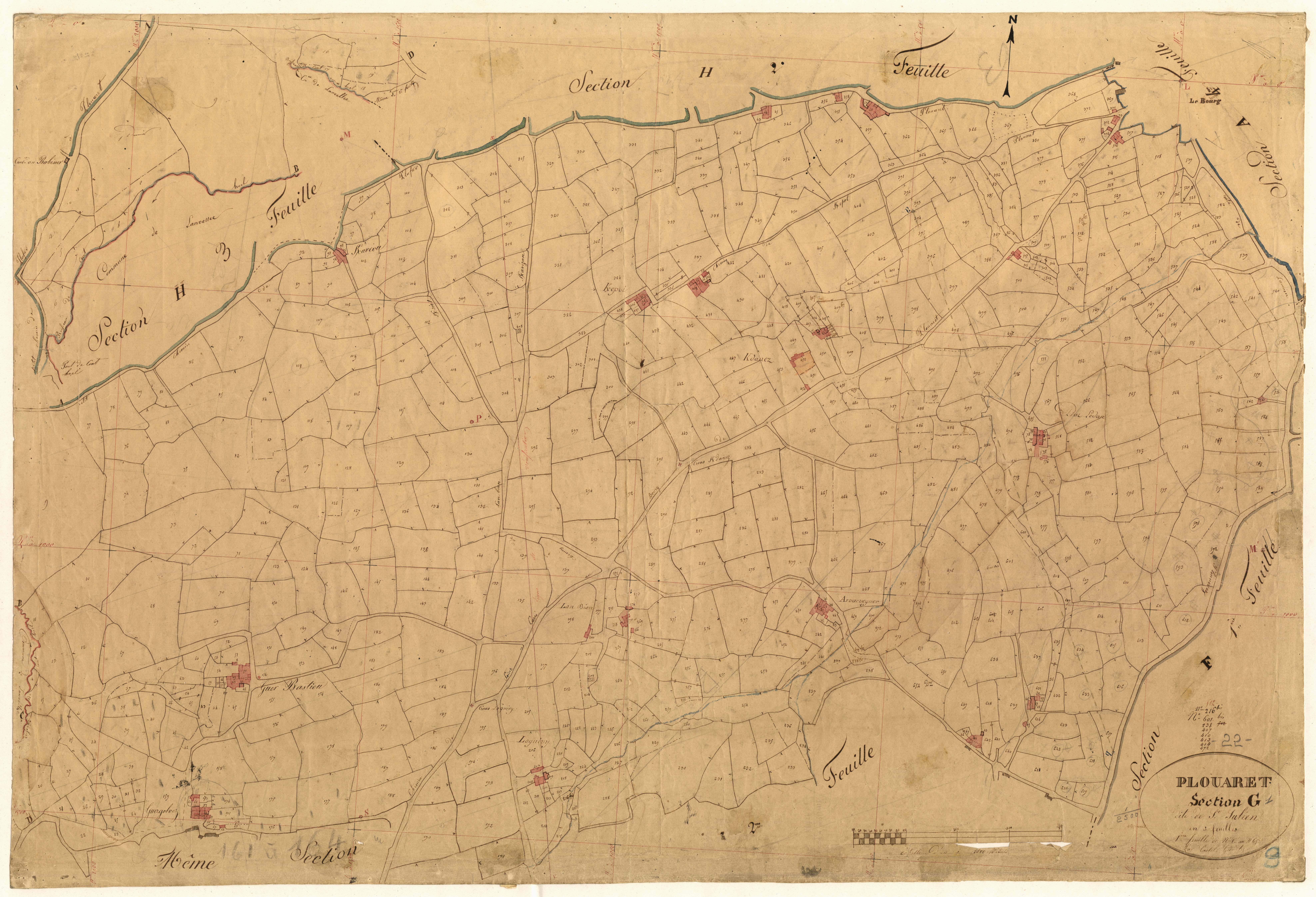 Plouaret - Section G, 1re feuille