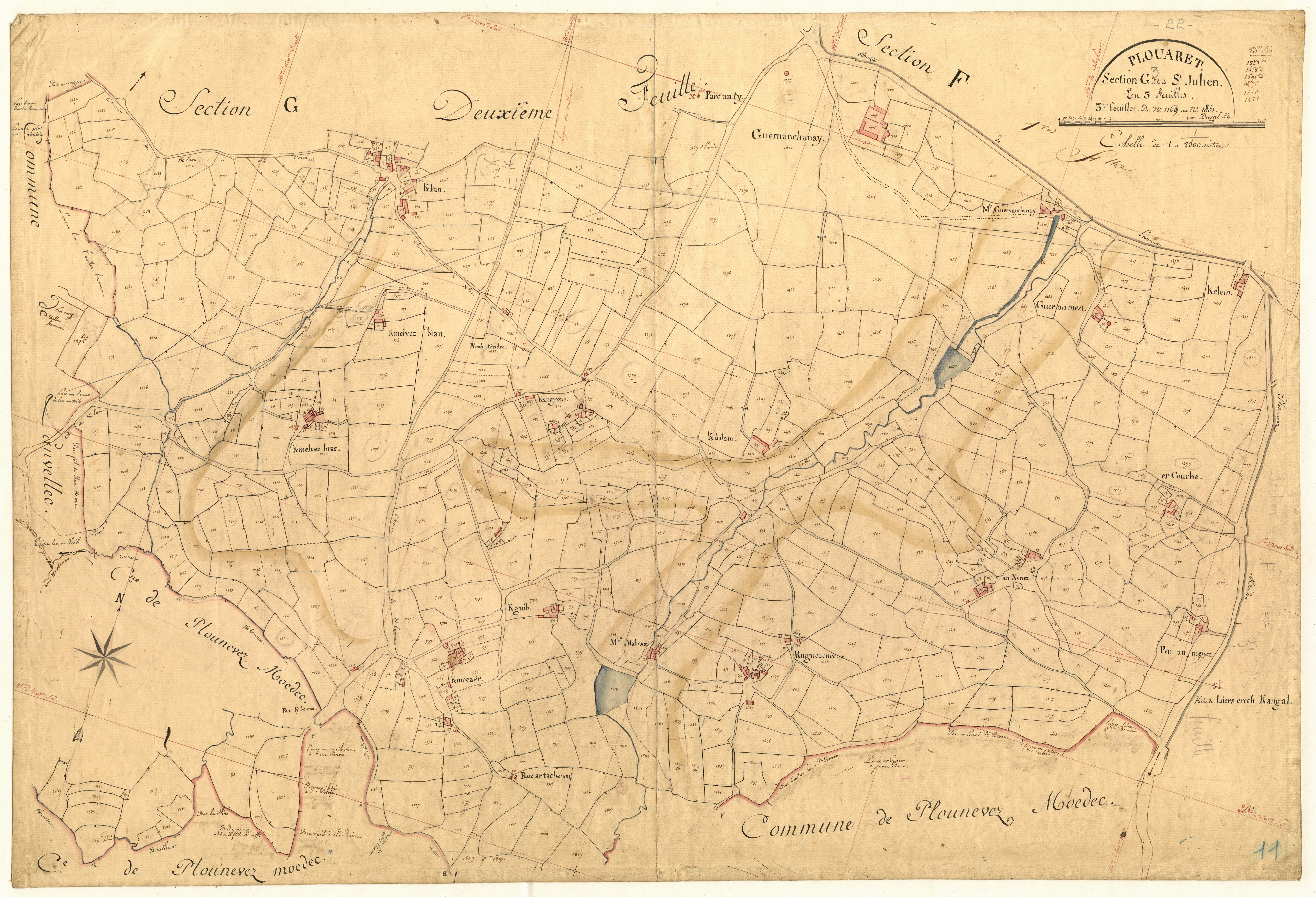 Plouaret - Section G, 3e feuille