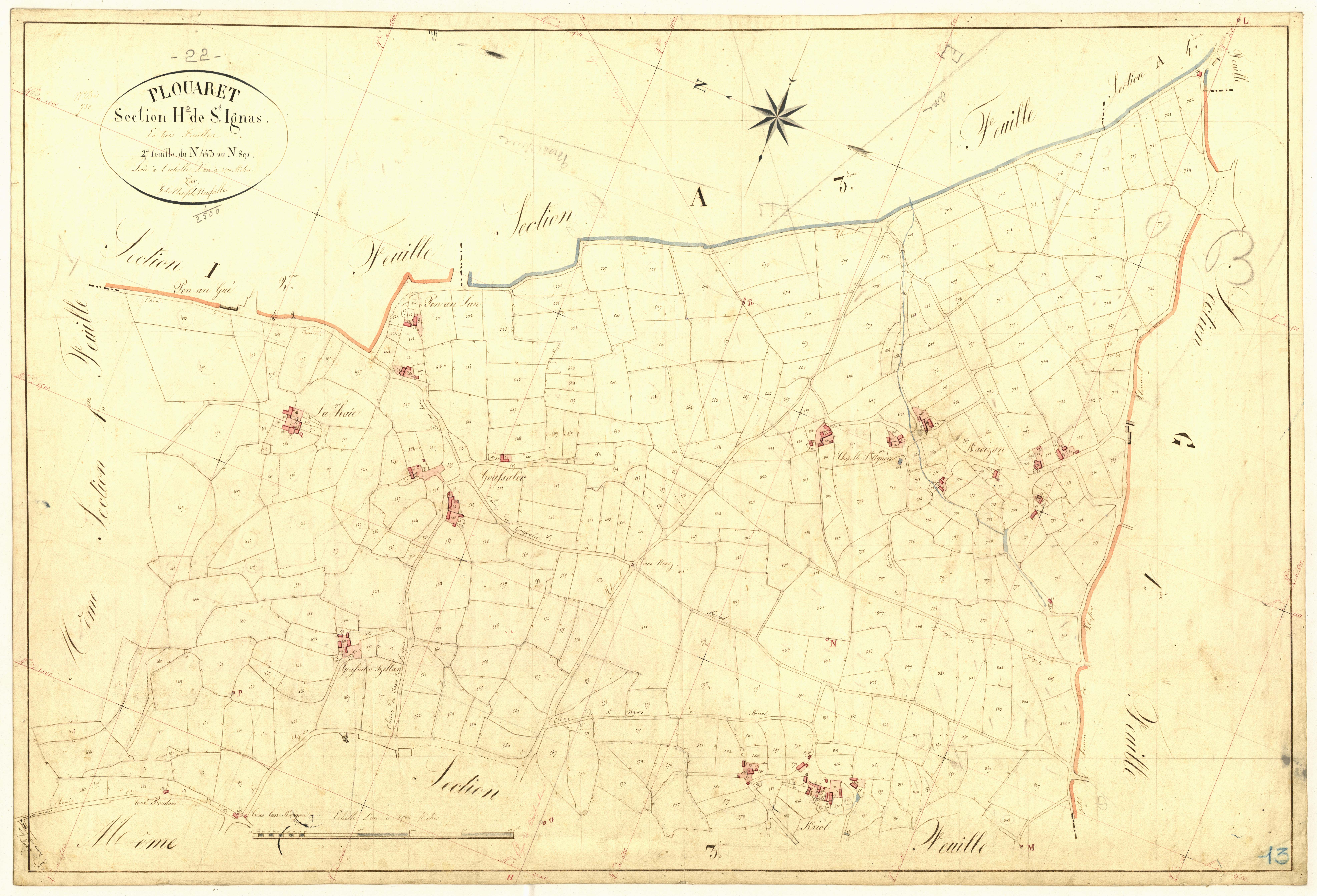 Plouaret - Section H, 2e feuille