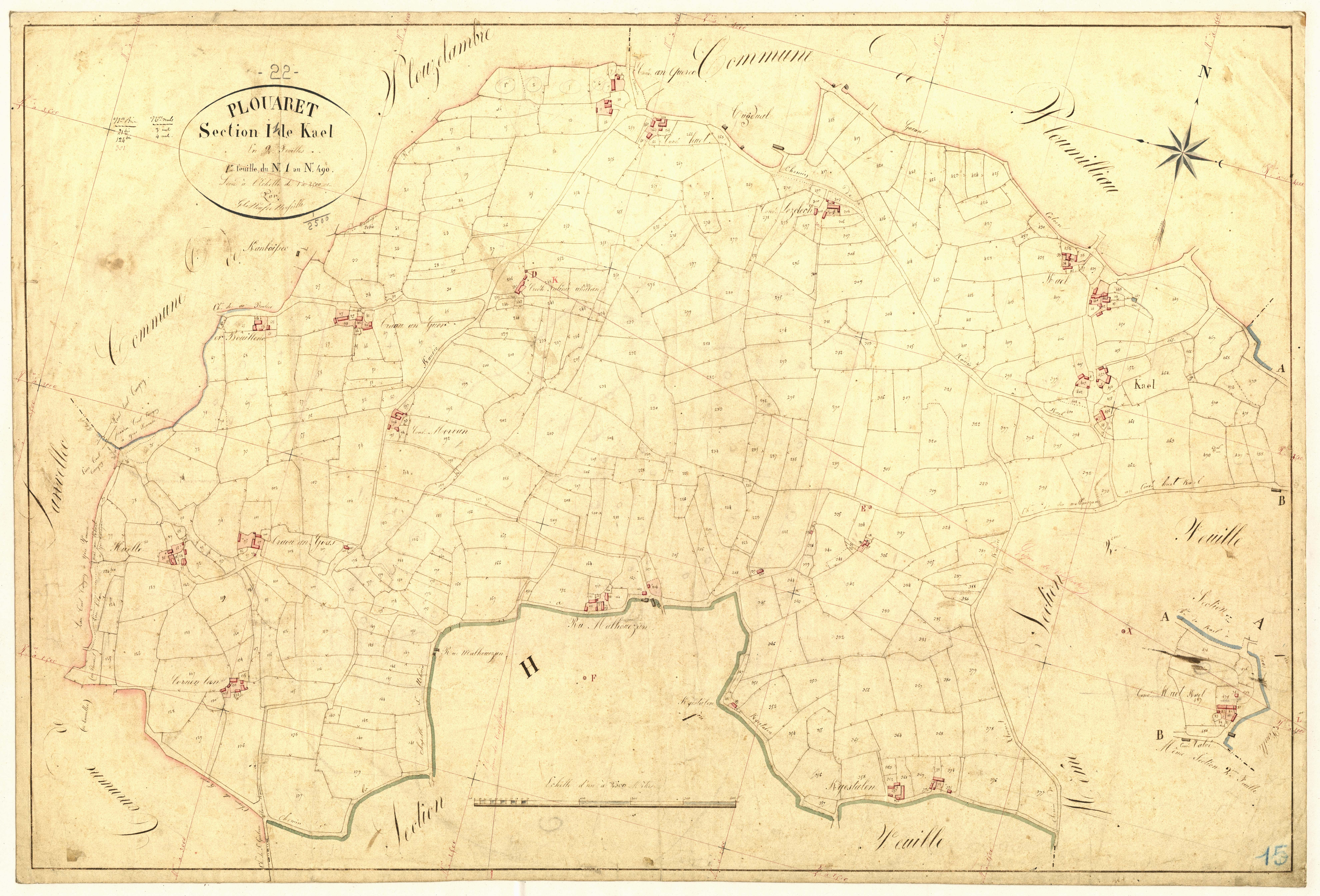 Plouaret - Section I, 1re feuille