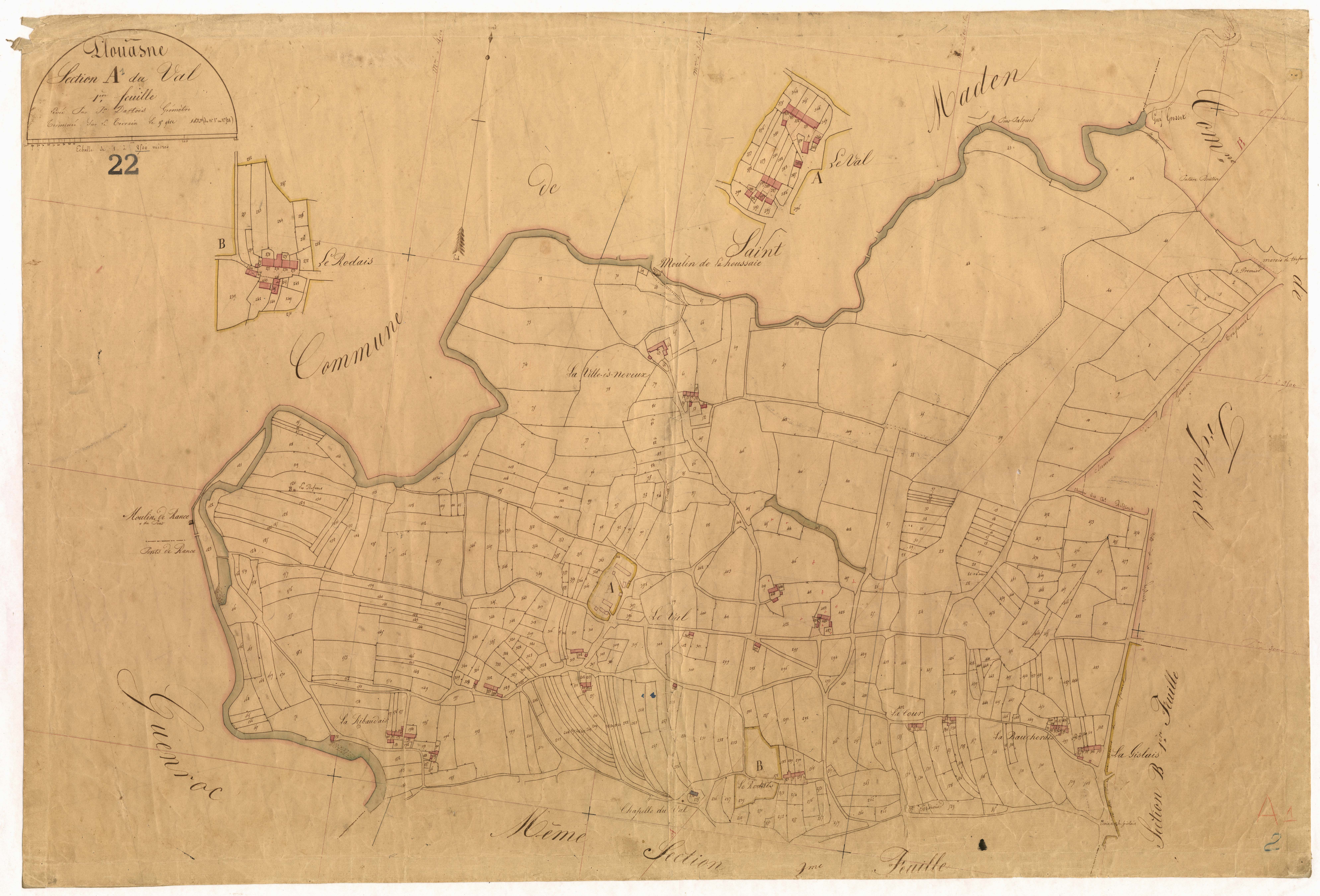 Plouasne - Section A, 1re feuille