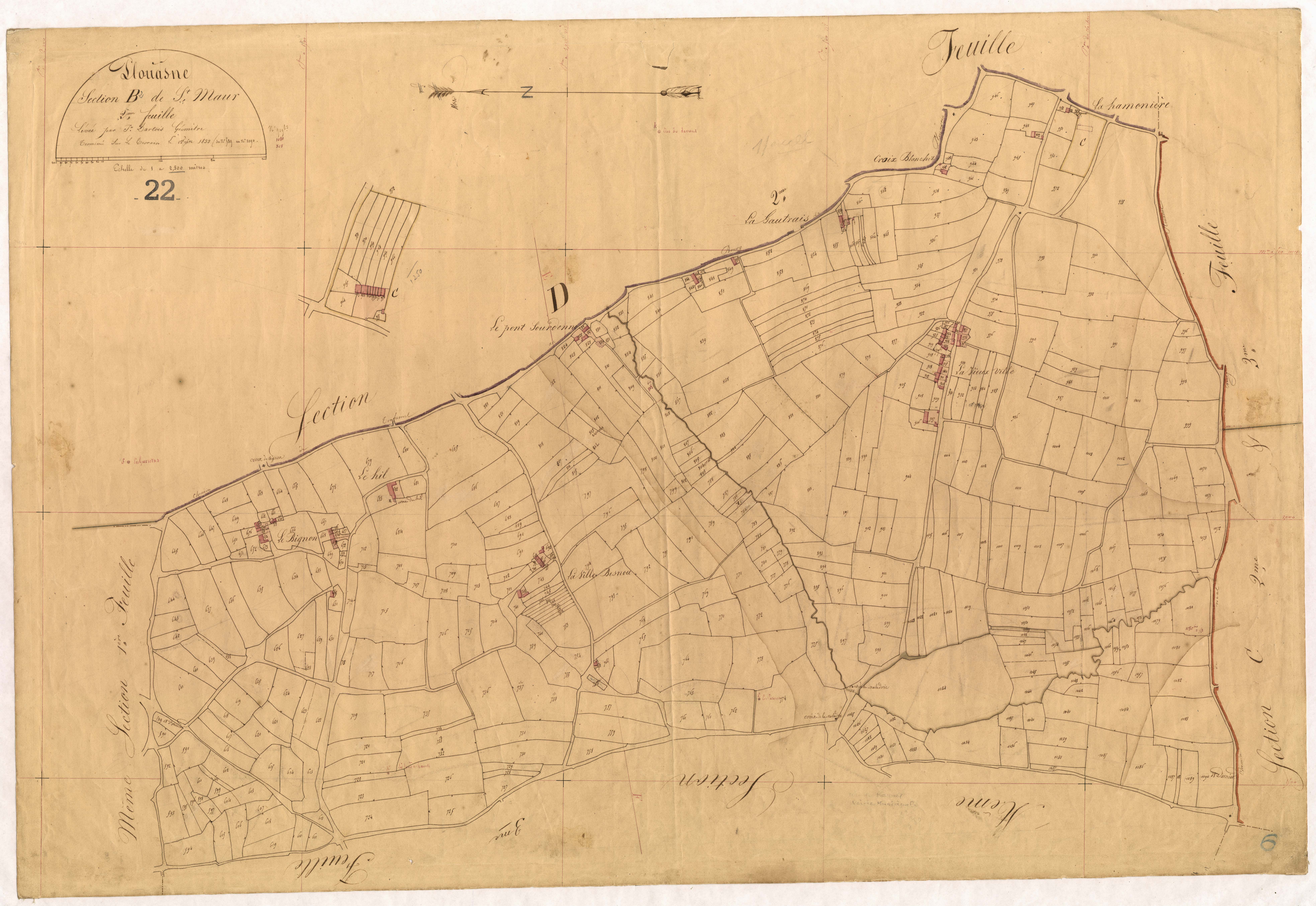 Plouasne - Section B, 2e feuille