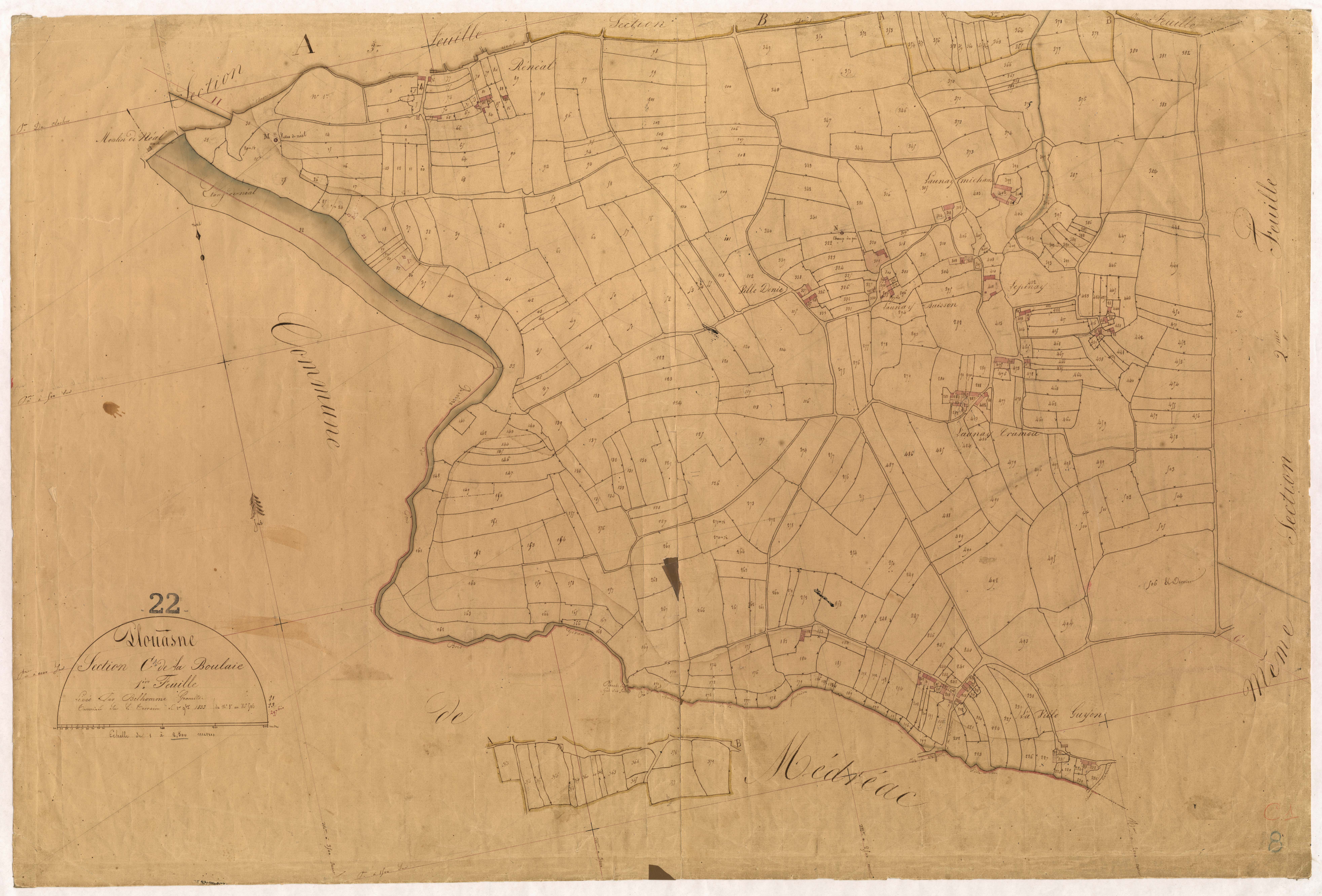 Plouasne - Section C, 1re feuille