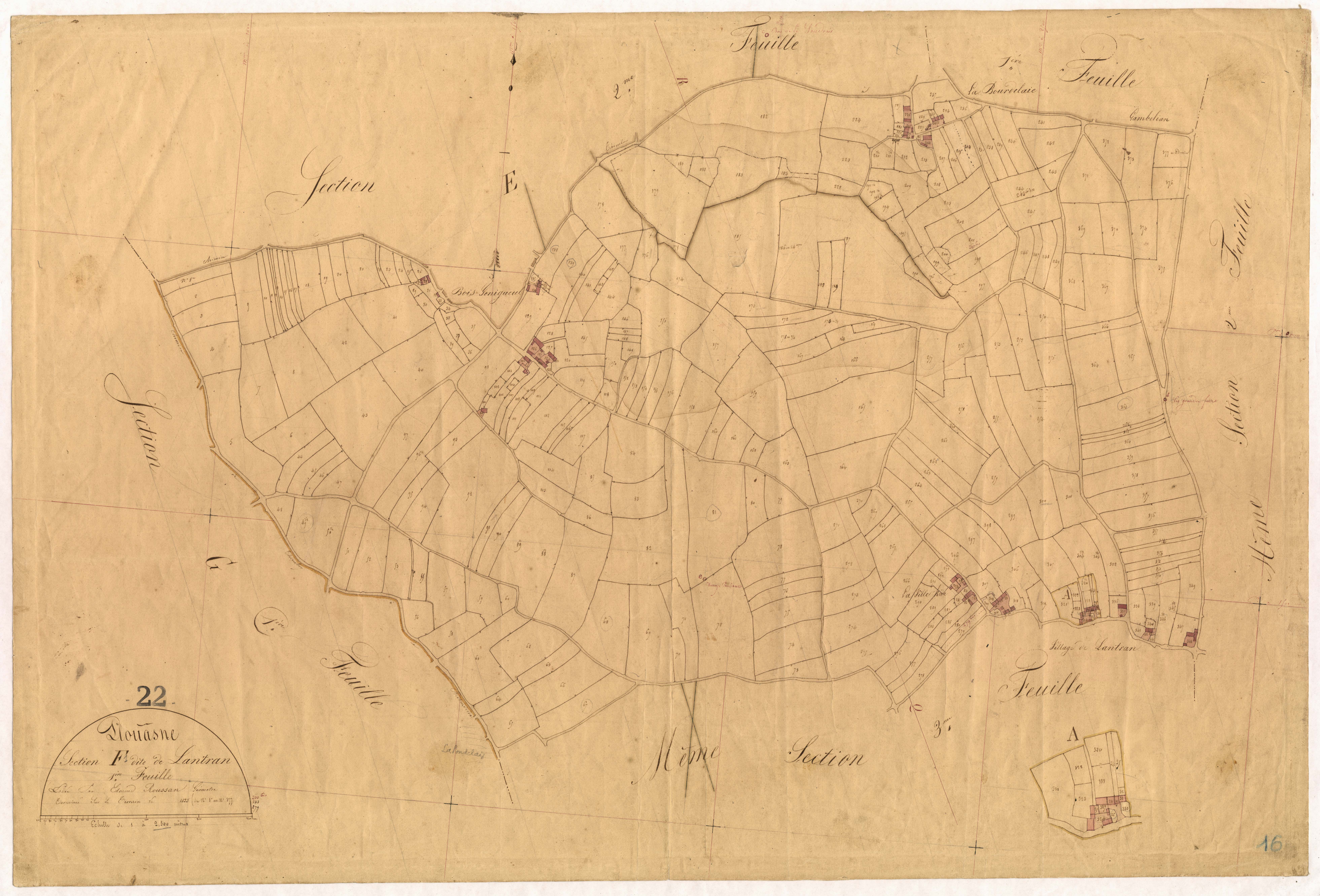 Plouasne - Section F, 1re feuille
