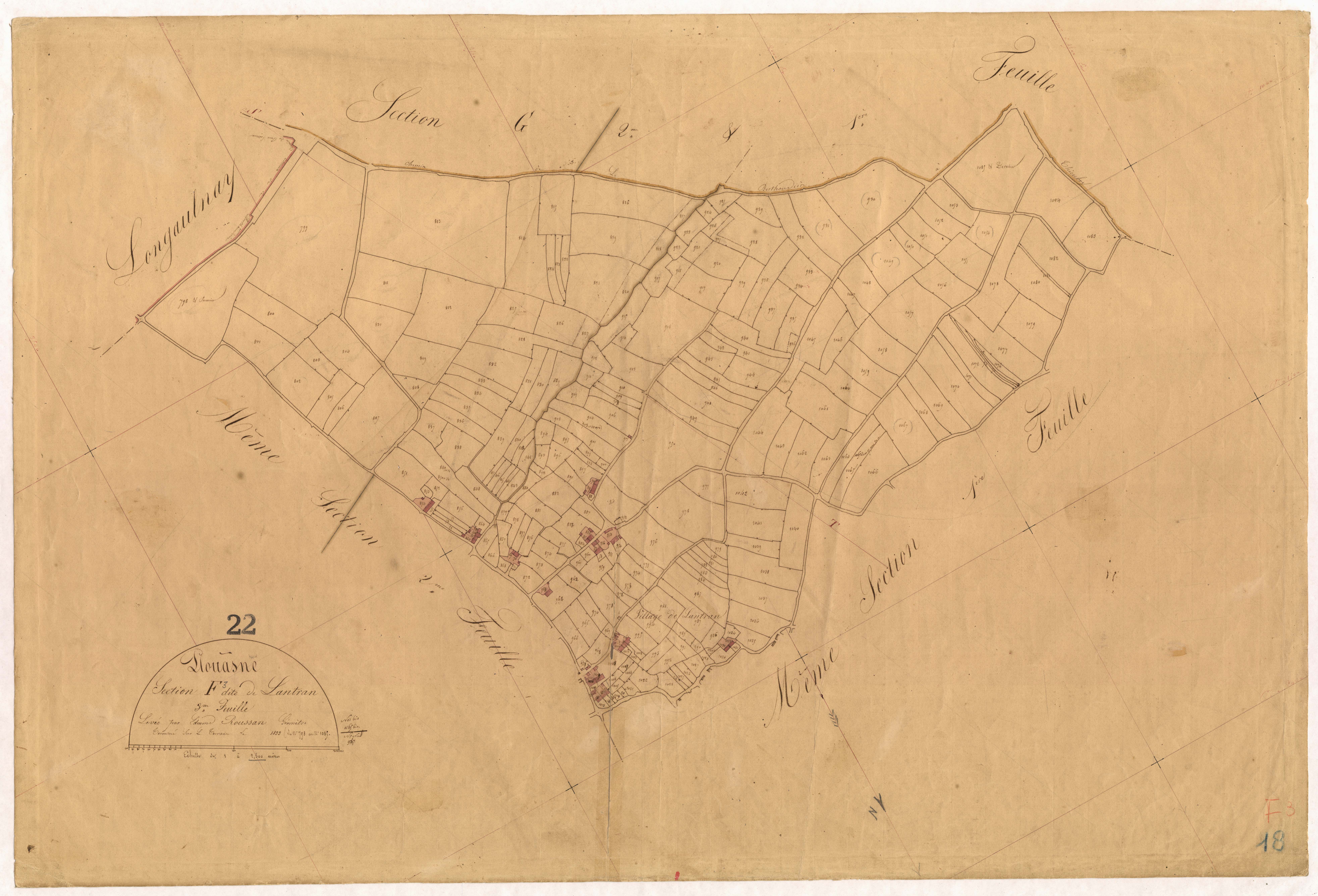 Plouasne - Section F, 3e feuille