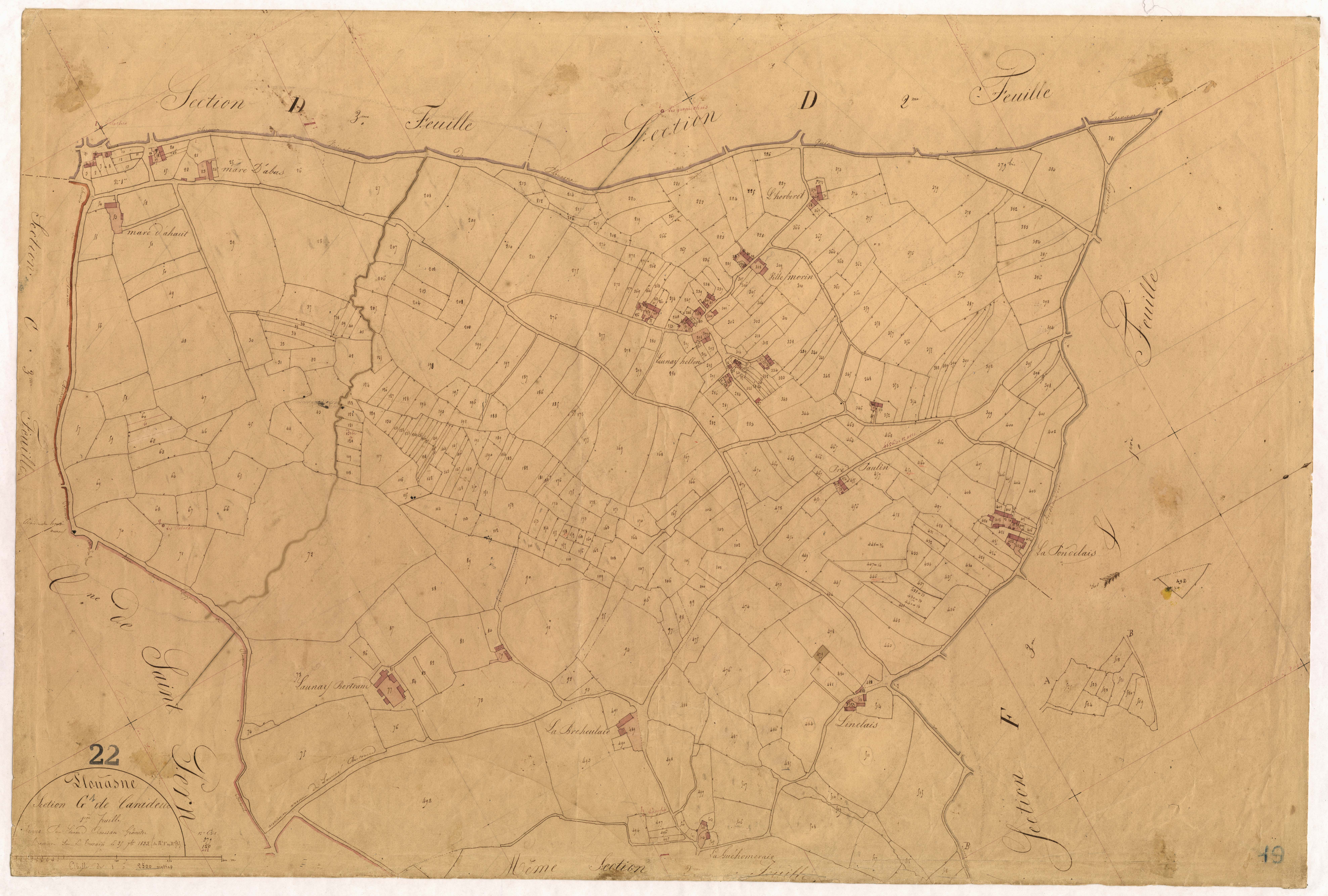 Plouasne - Section G, 1re feuille