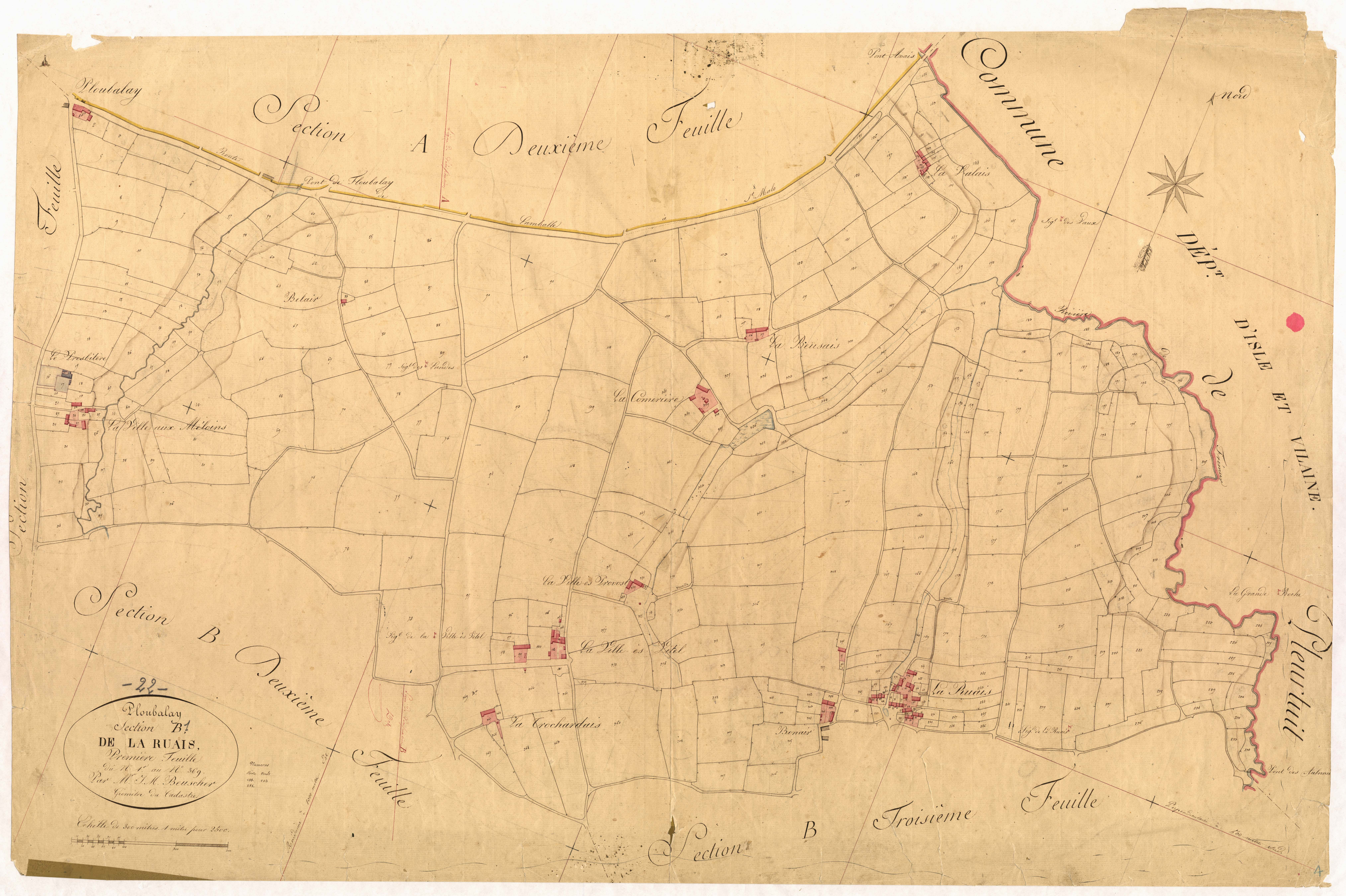 Ploubalay - Section B, 1re feuille