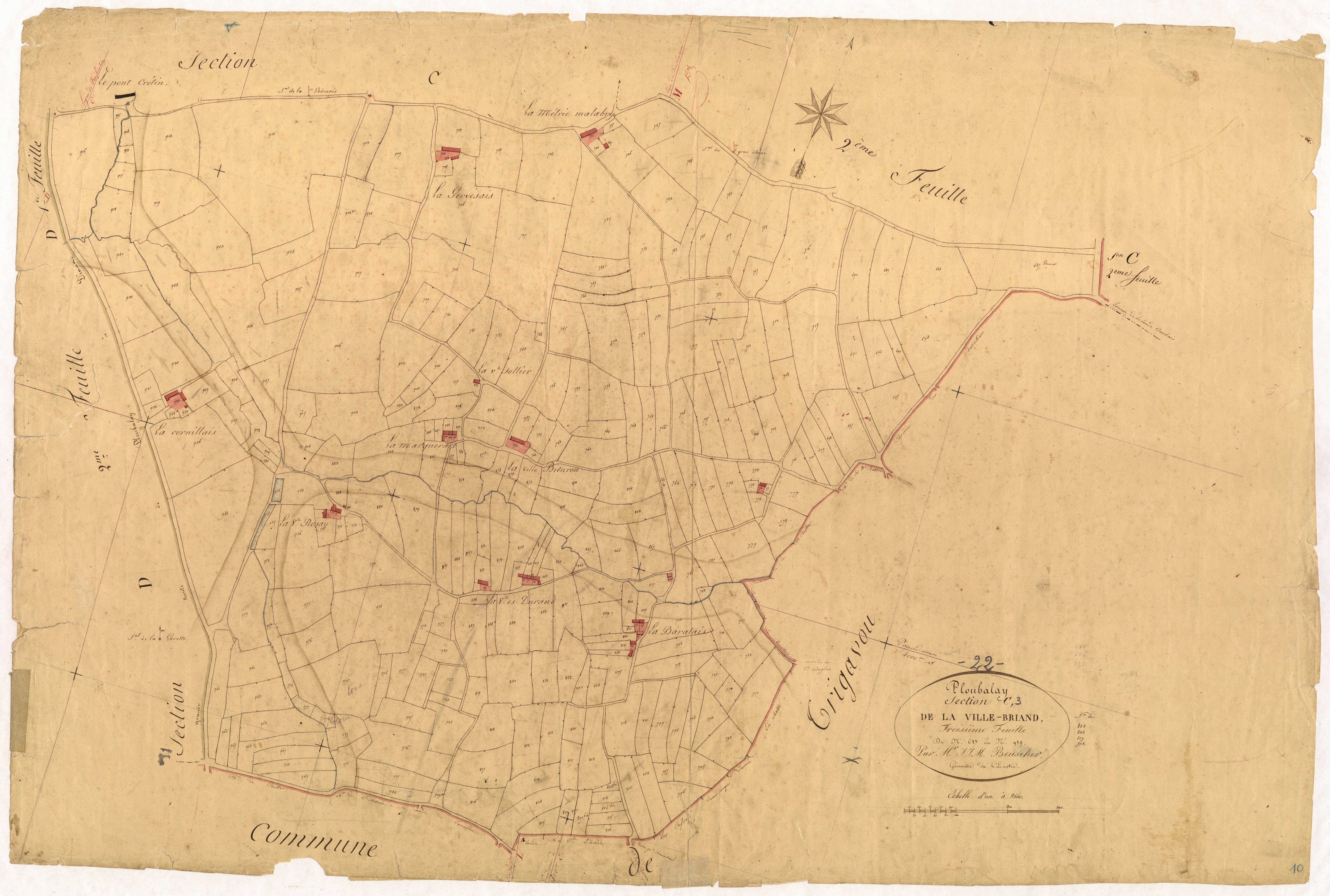 Ploubalay - Section C, 3e feuille