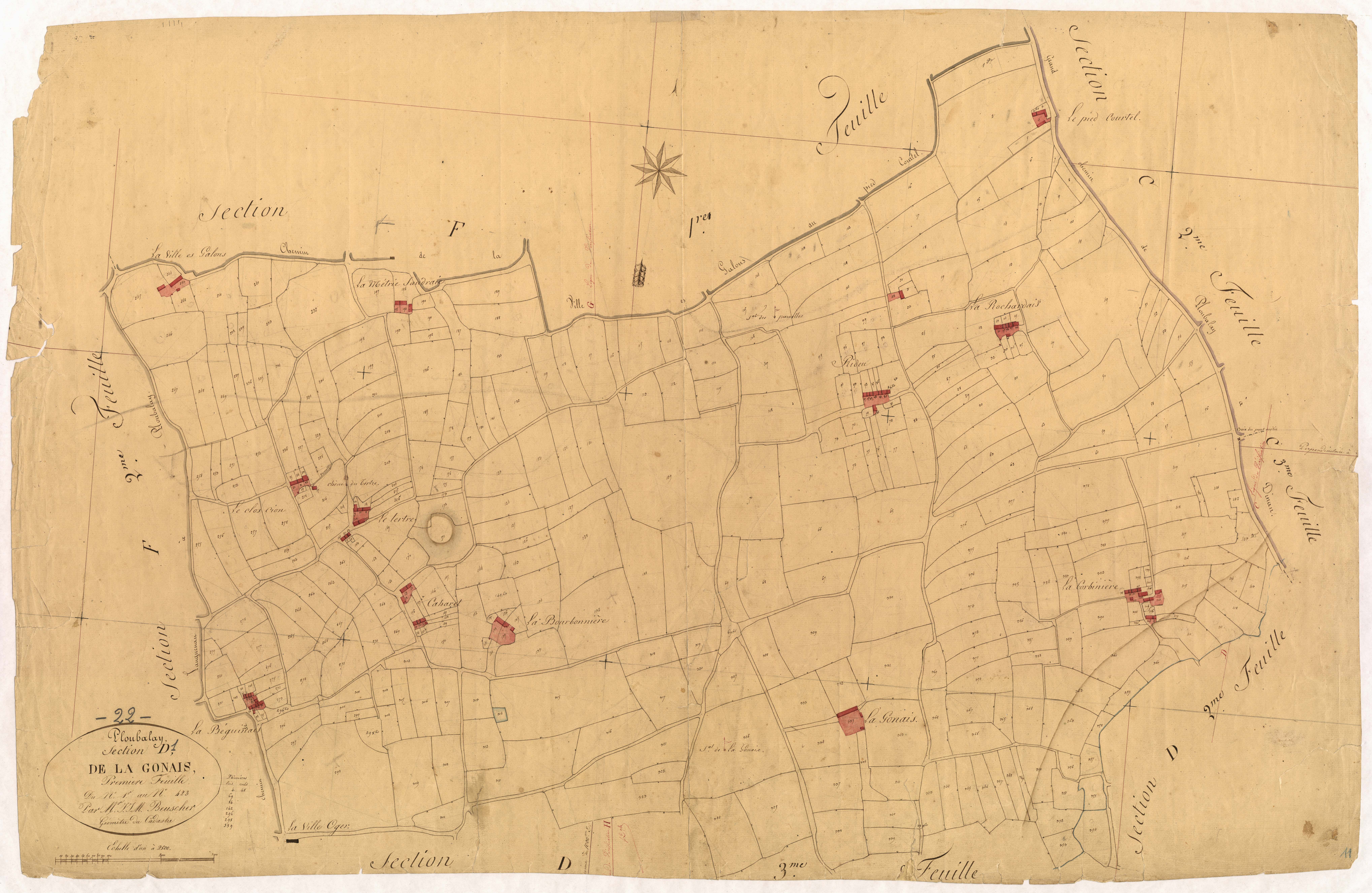 Ploubalay - Section D, 1re feuille