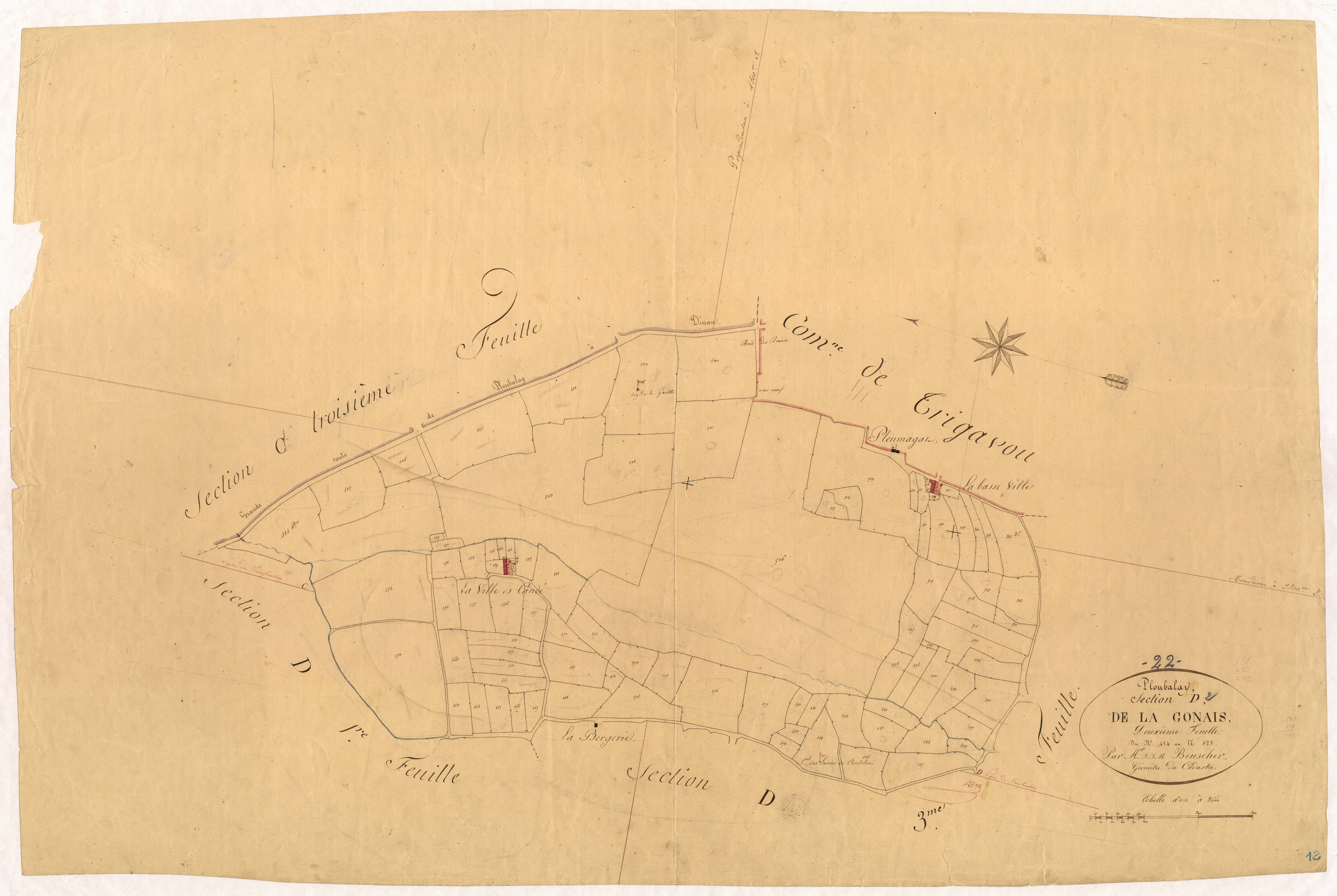 Ploubalay - Section D, 2e feuille