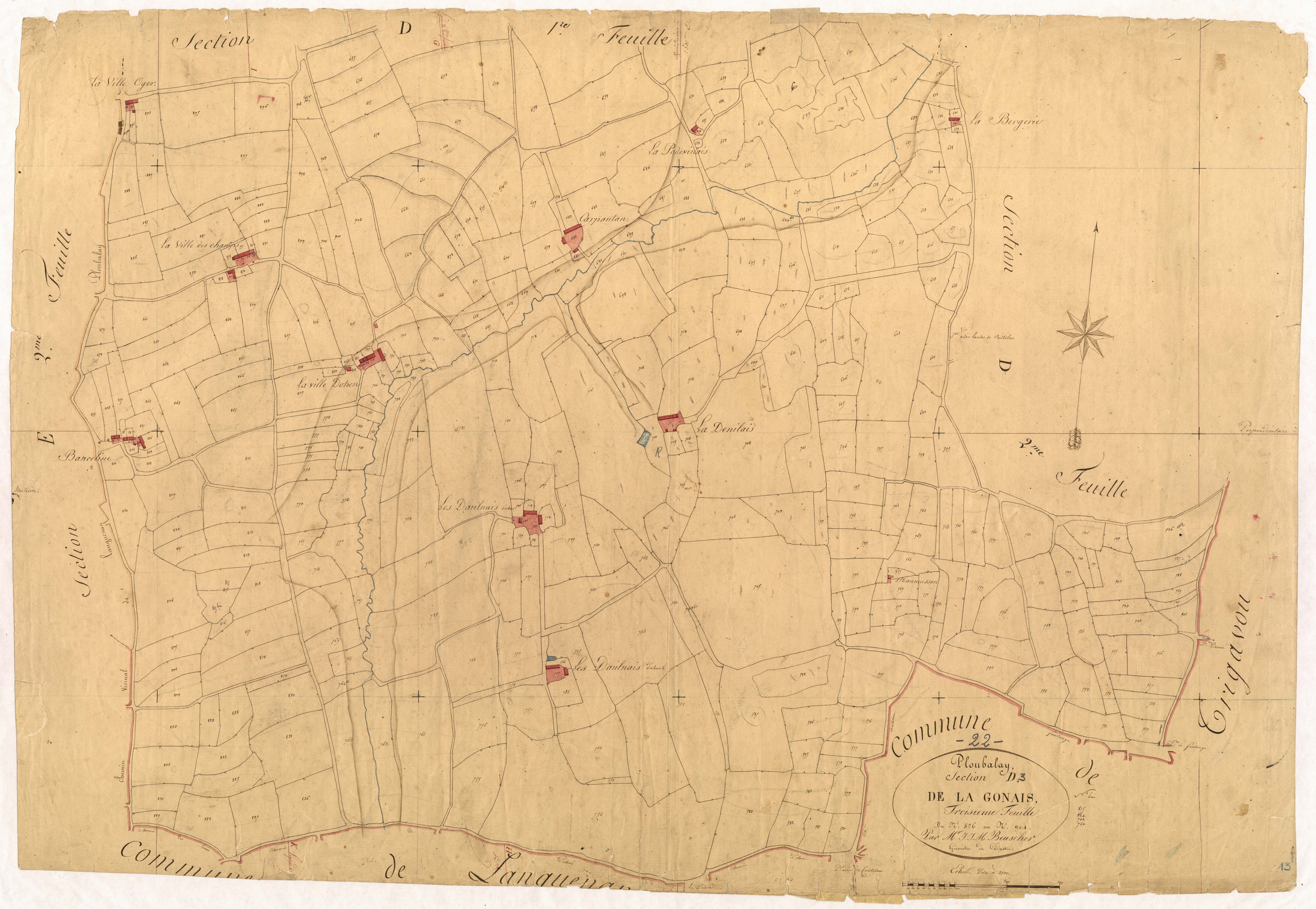Ploubalay - Section D, 3e feuille