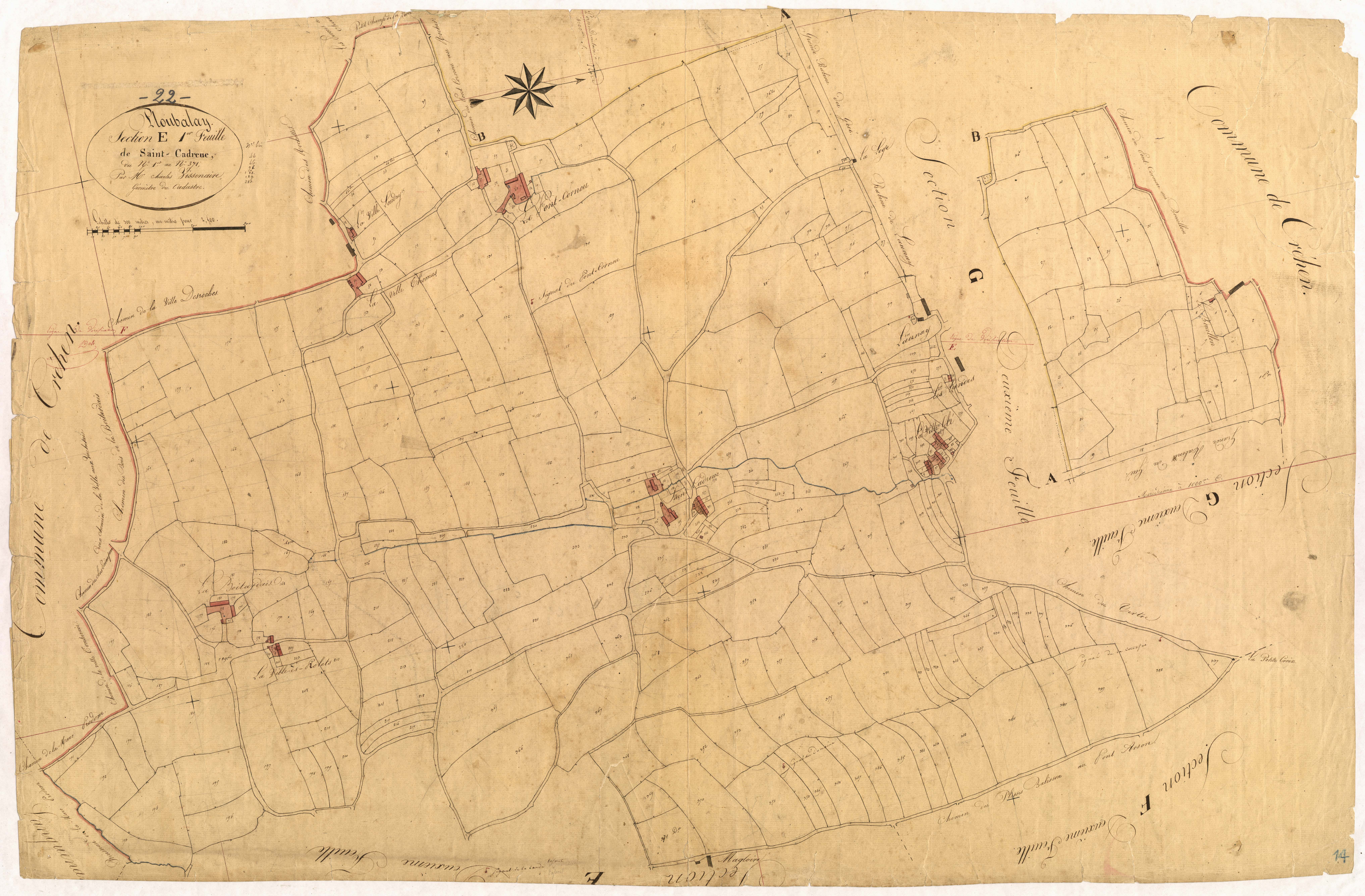 Ploubalay - Section E, 1re feuille