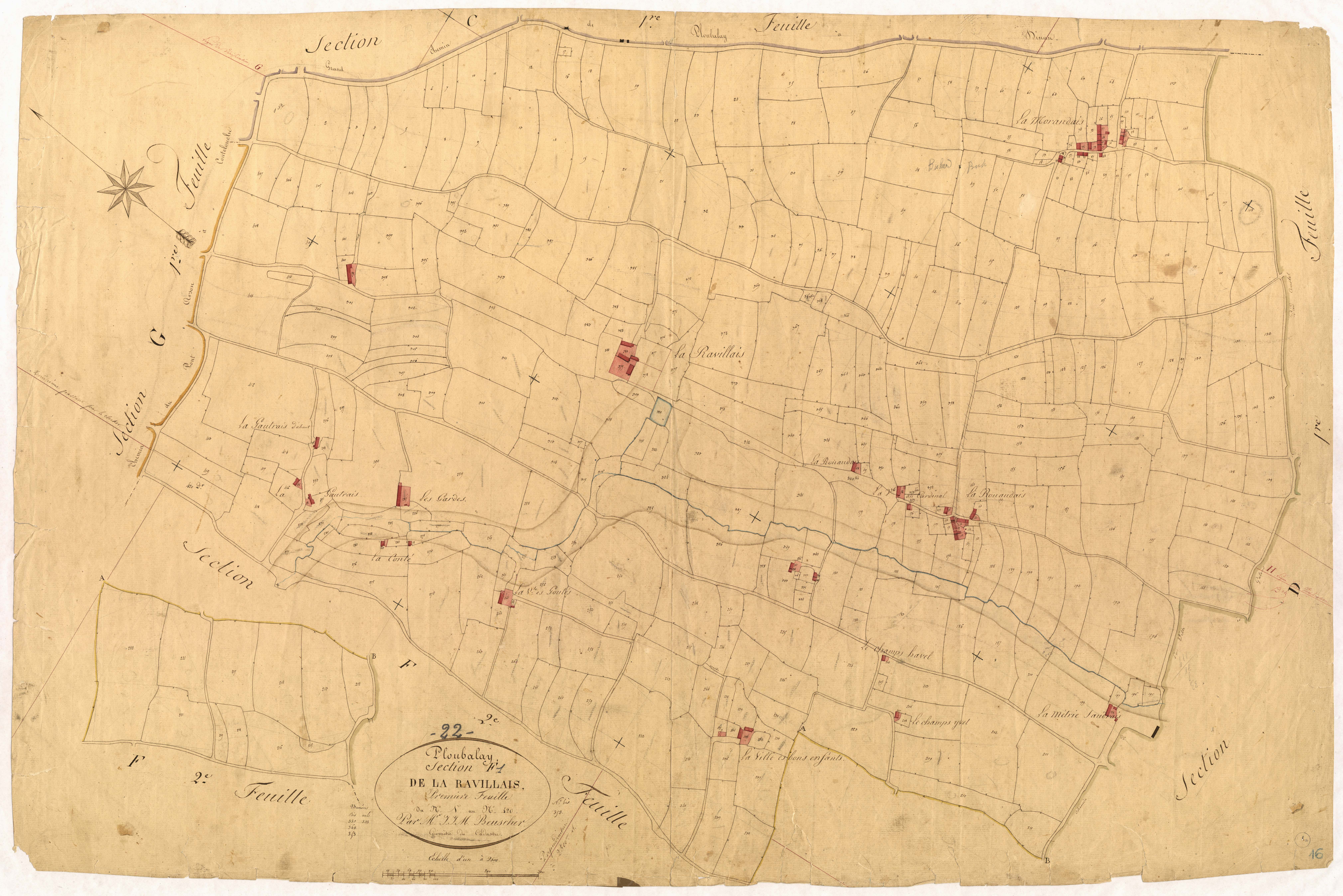 Ploubalay - Section F, 1re feuille