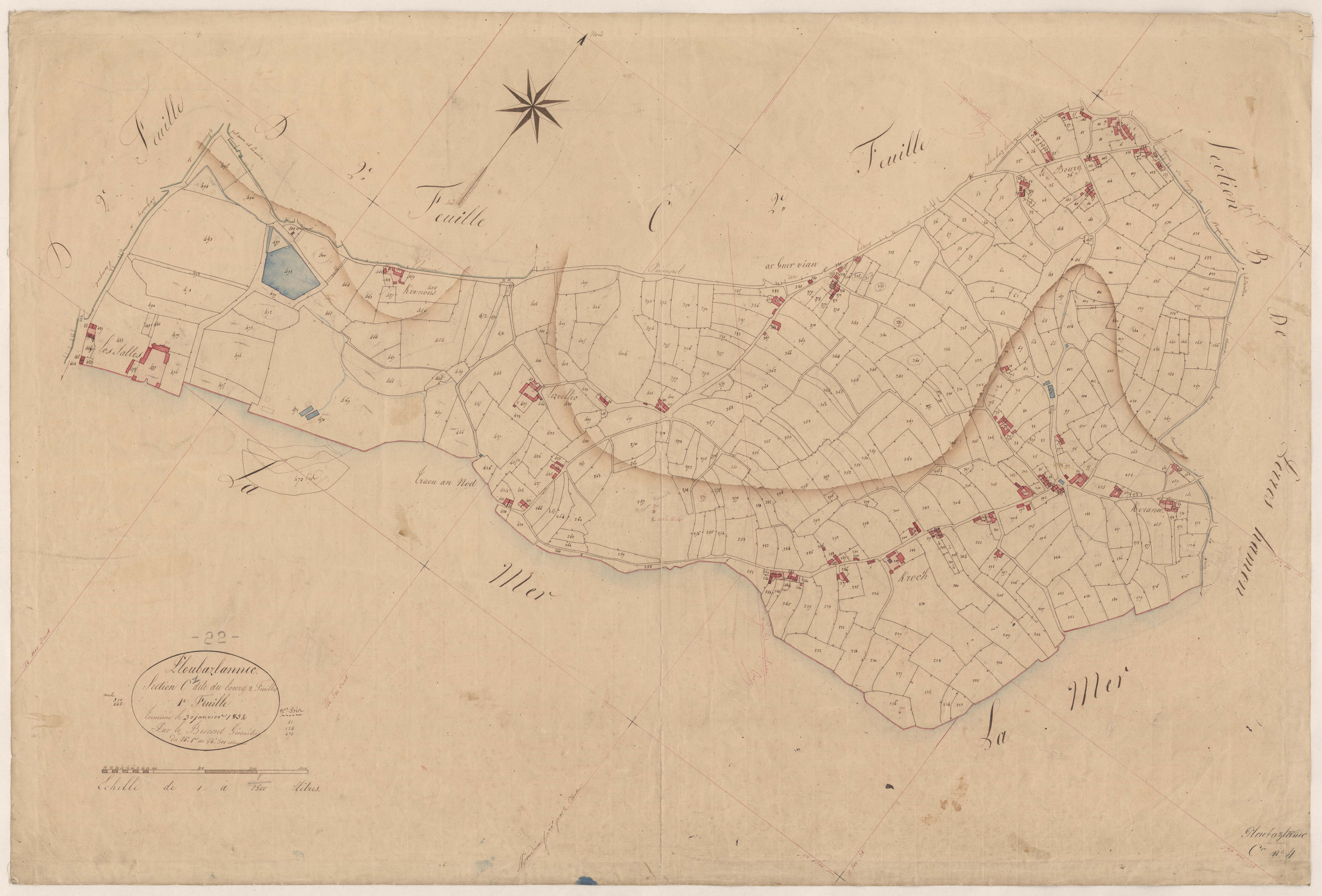 Ploubazlanec - Section C, 1re feuille