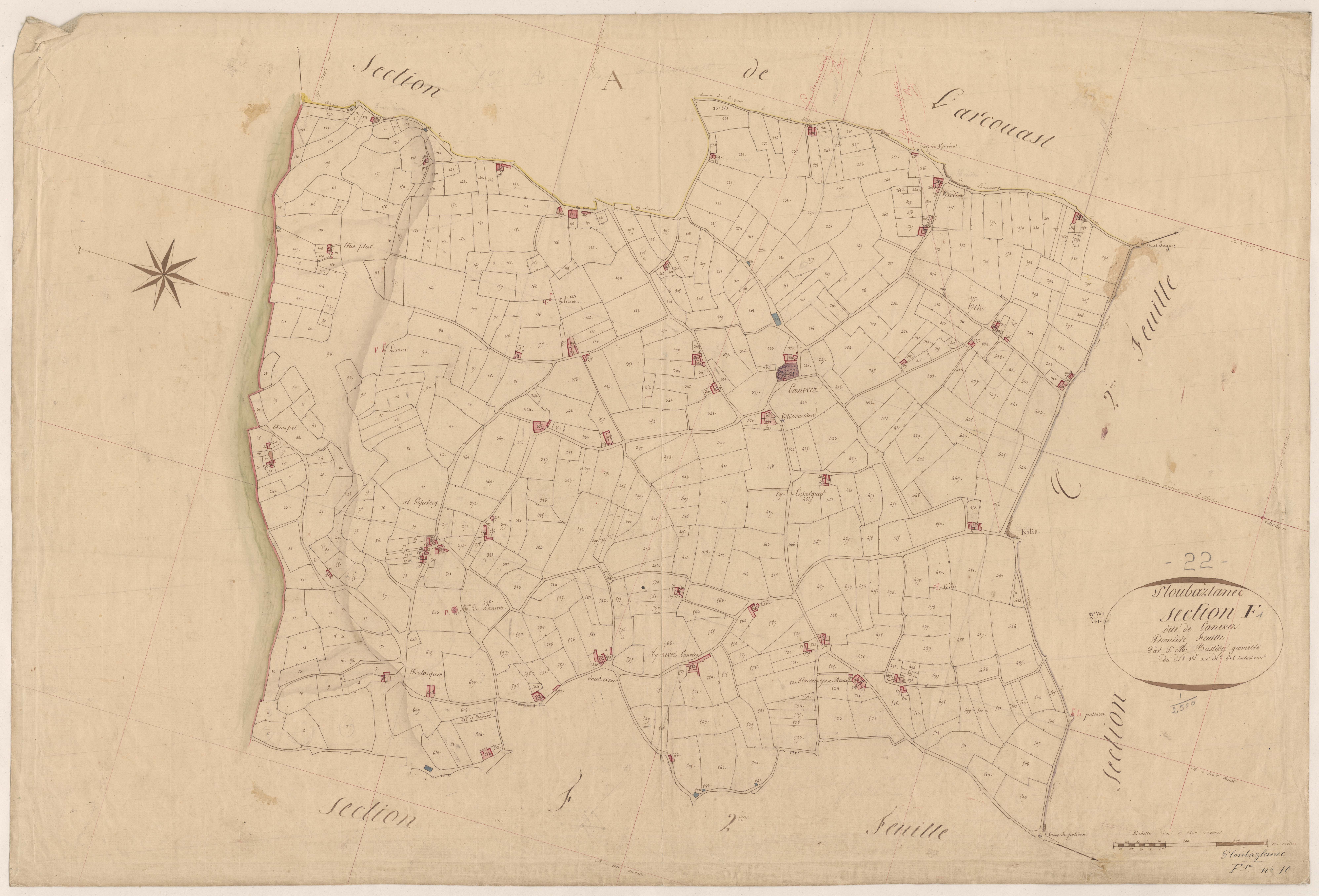 Ploubazlanec - Section F, 1re feuille