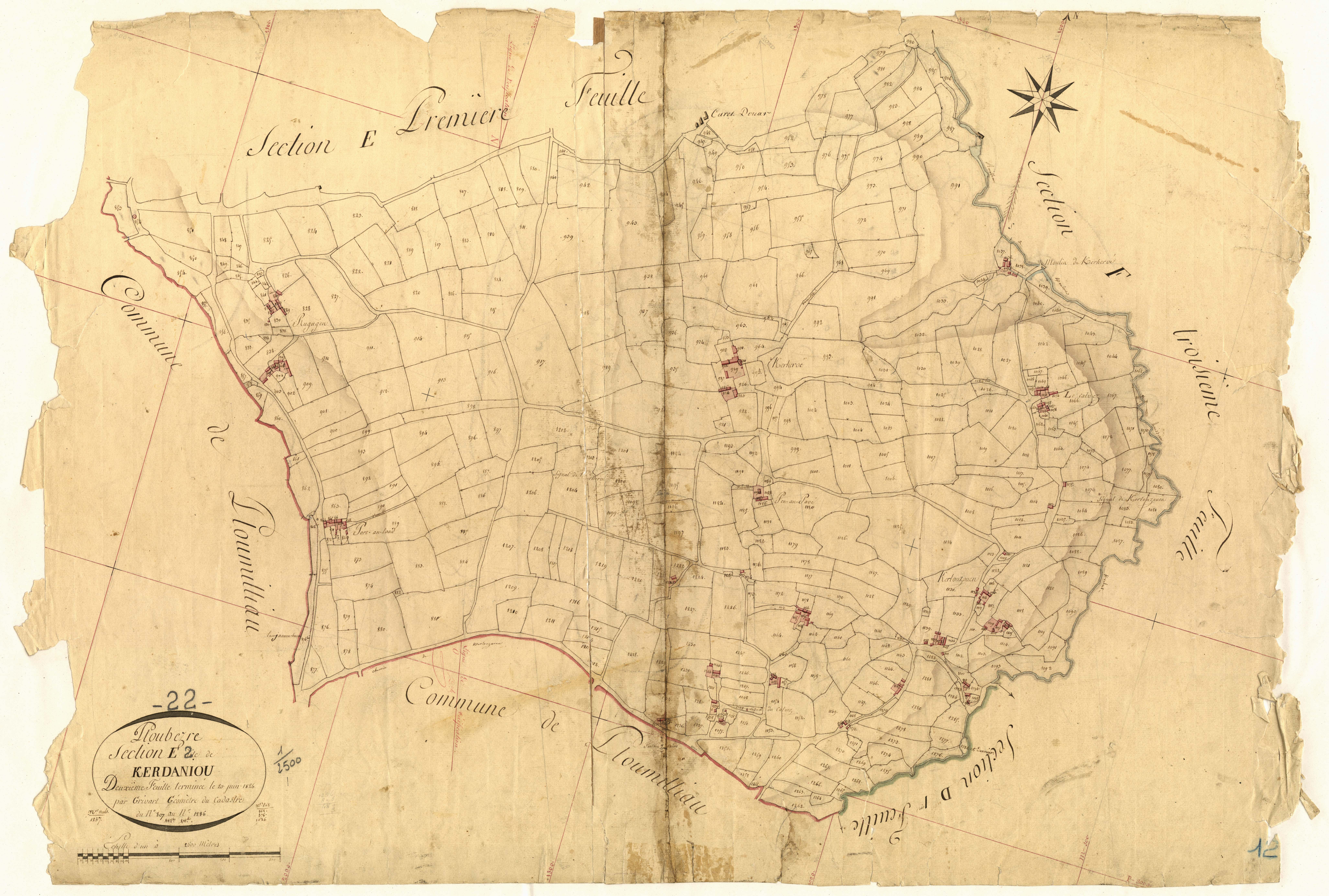 Ploubezre - Section E, 2e feuille