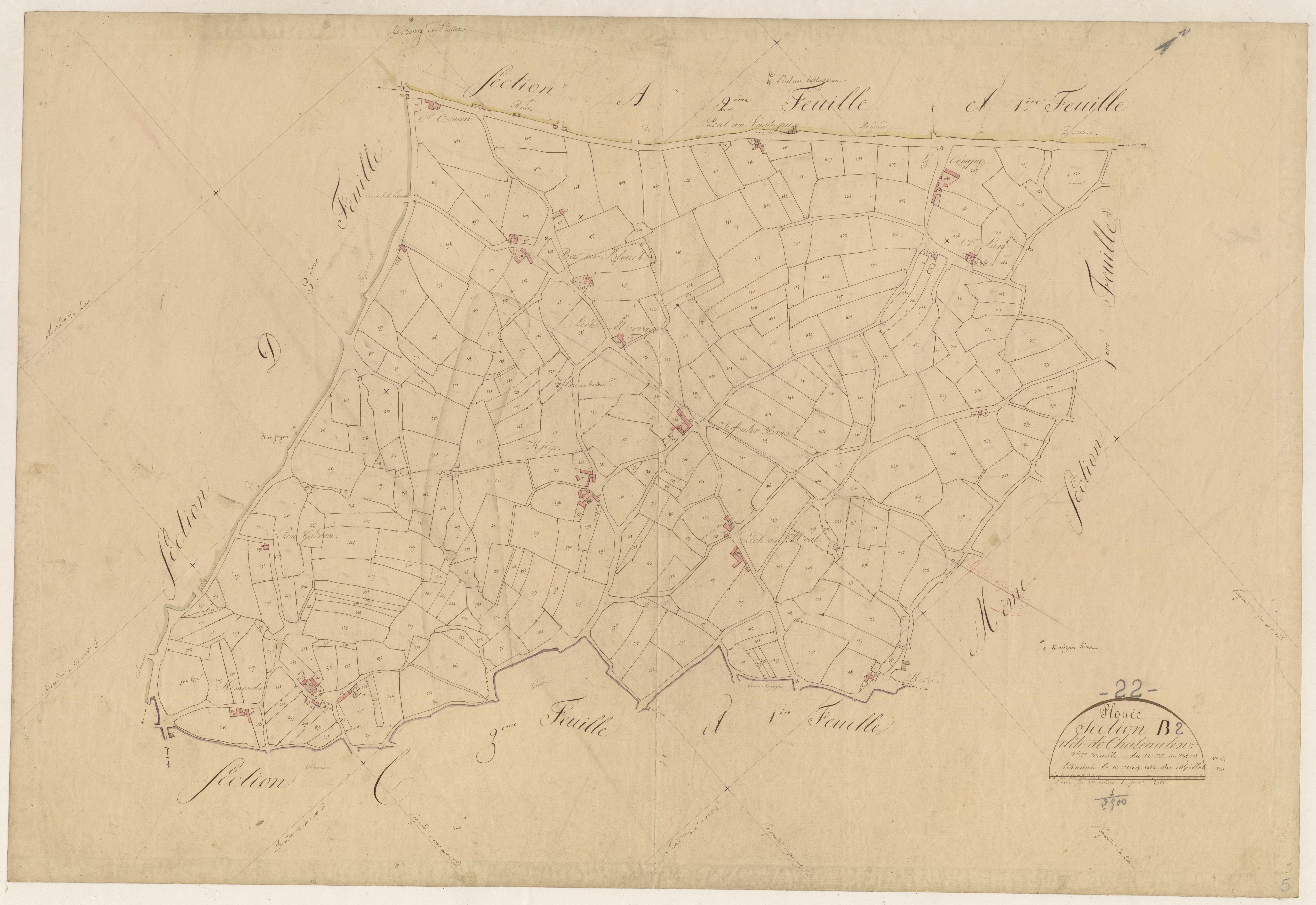 Plouëc-du-Trieux - Section B, 2e feuille