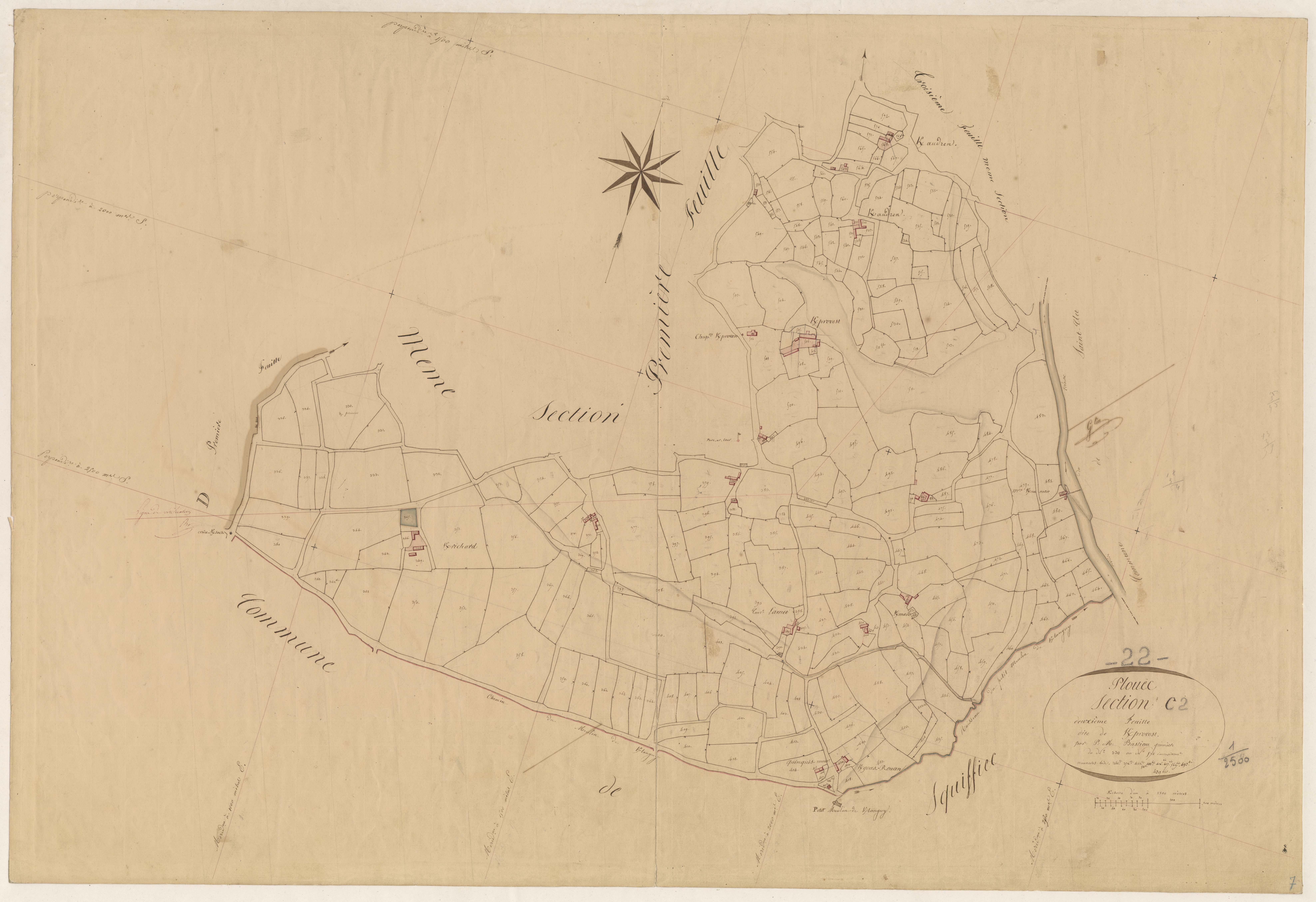 Plouëc-du-Trieux - Section C, 2e feuille