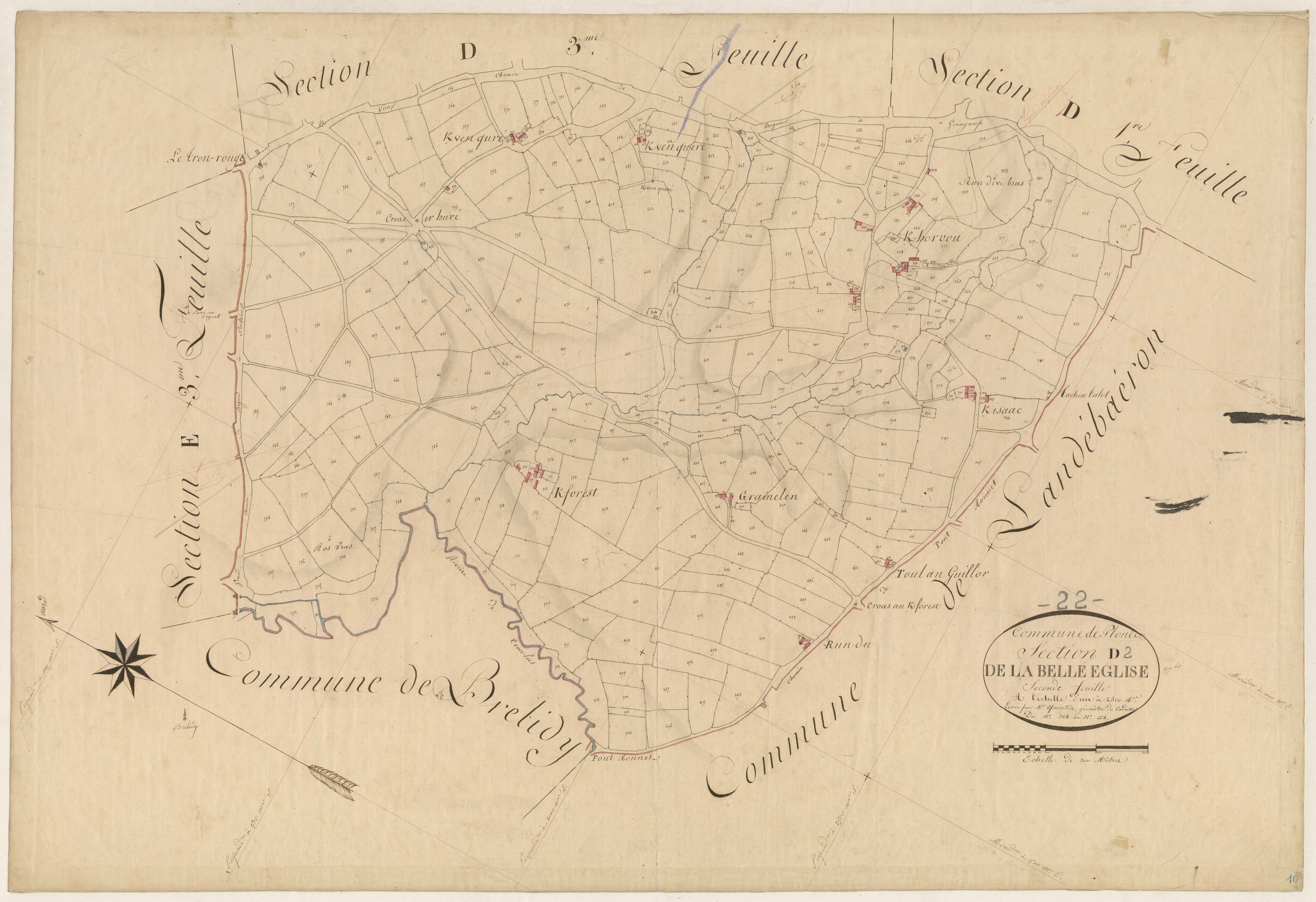 Plouëc-du-Trieux - Section D, 2e feuille