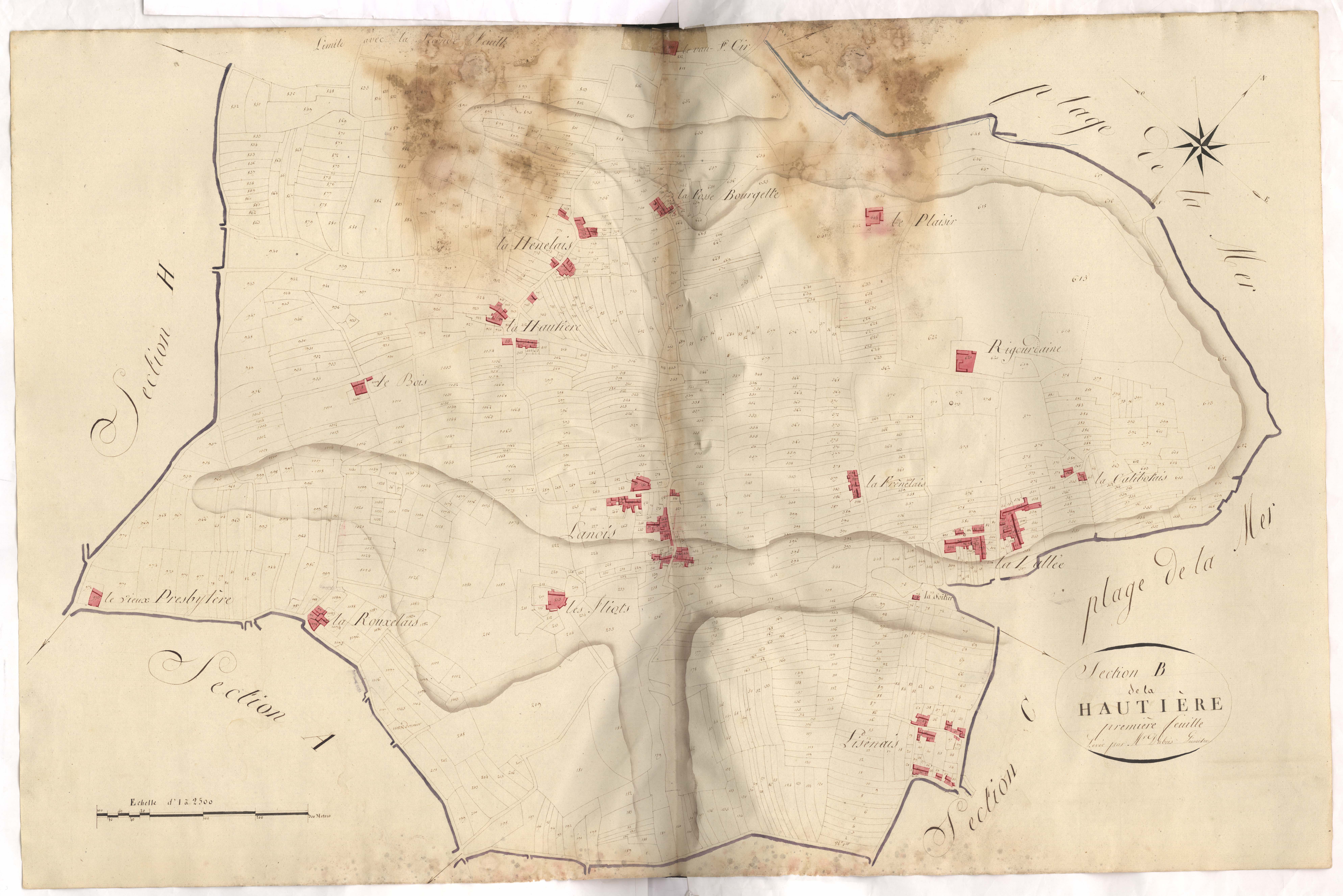 Plouër-sur-Rance - Section B, 1re feuille