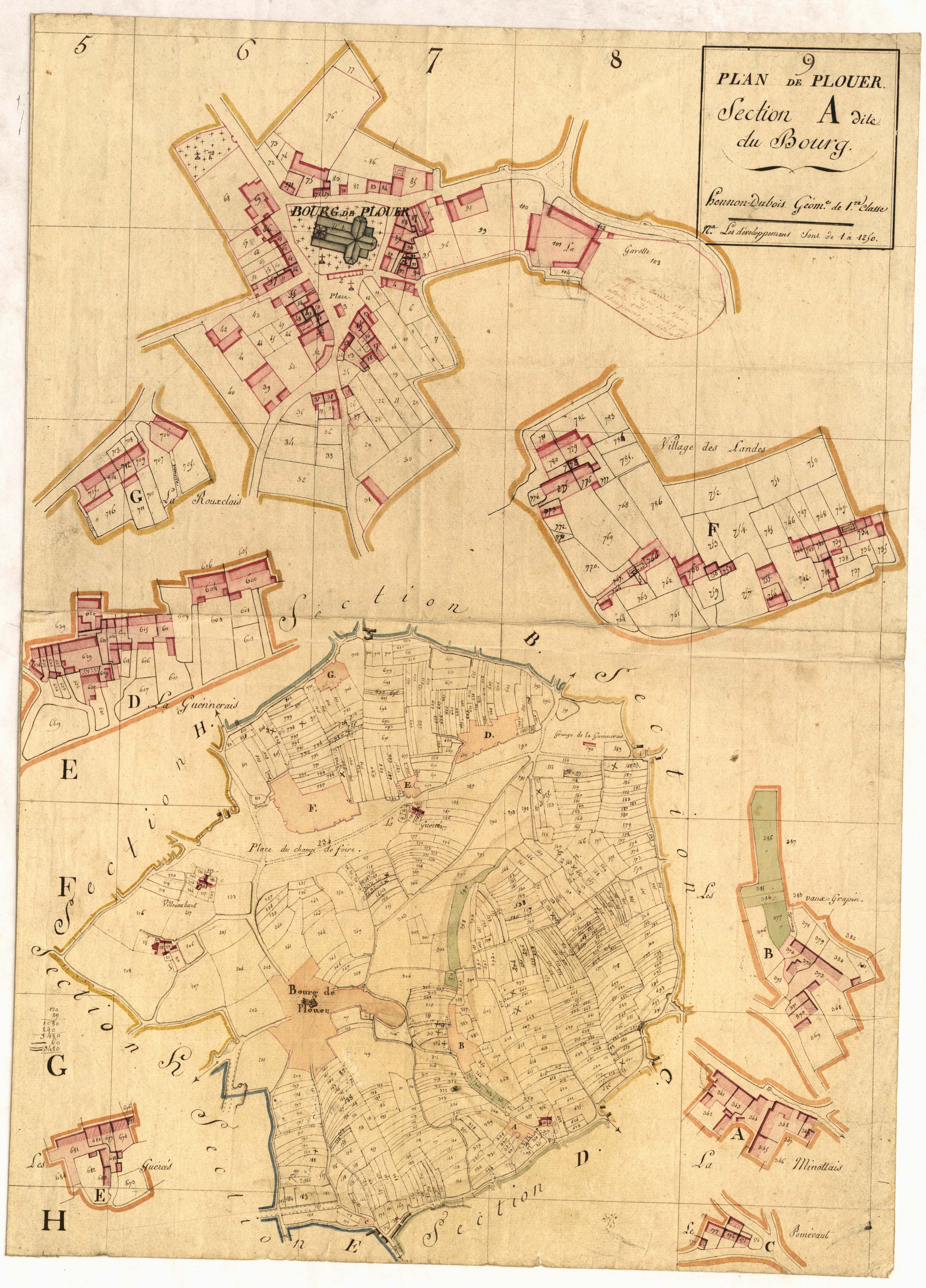 Plouër-sur-Rance - Section A, dite du Bourg