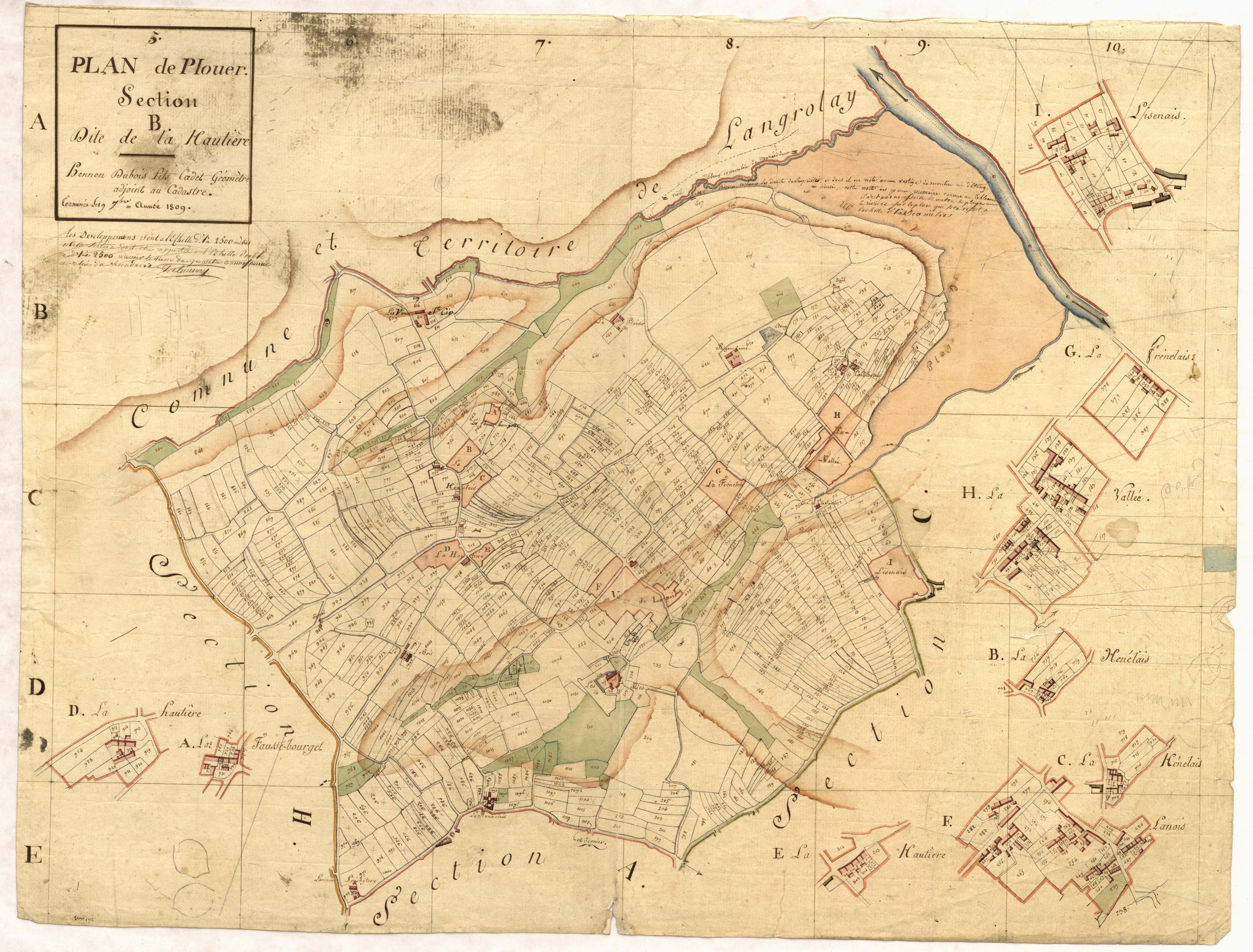 Plouër-sur-Rance - Section B, dite de la Hautière
