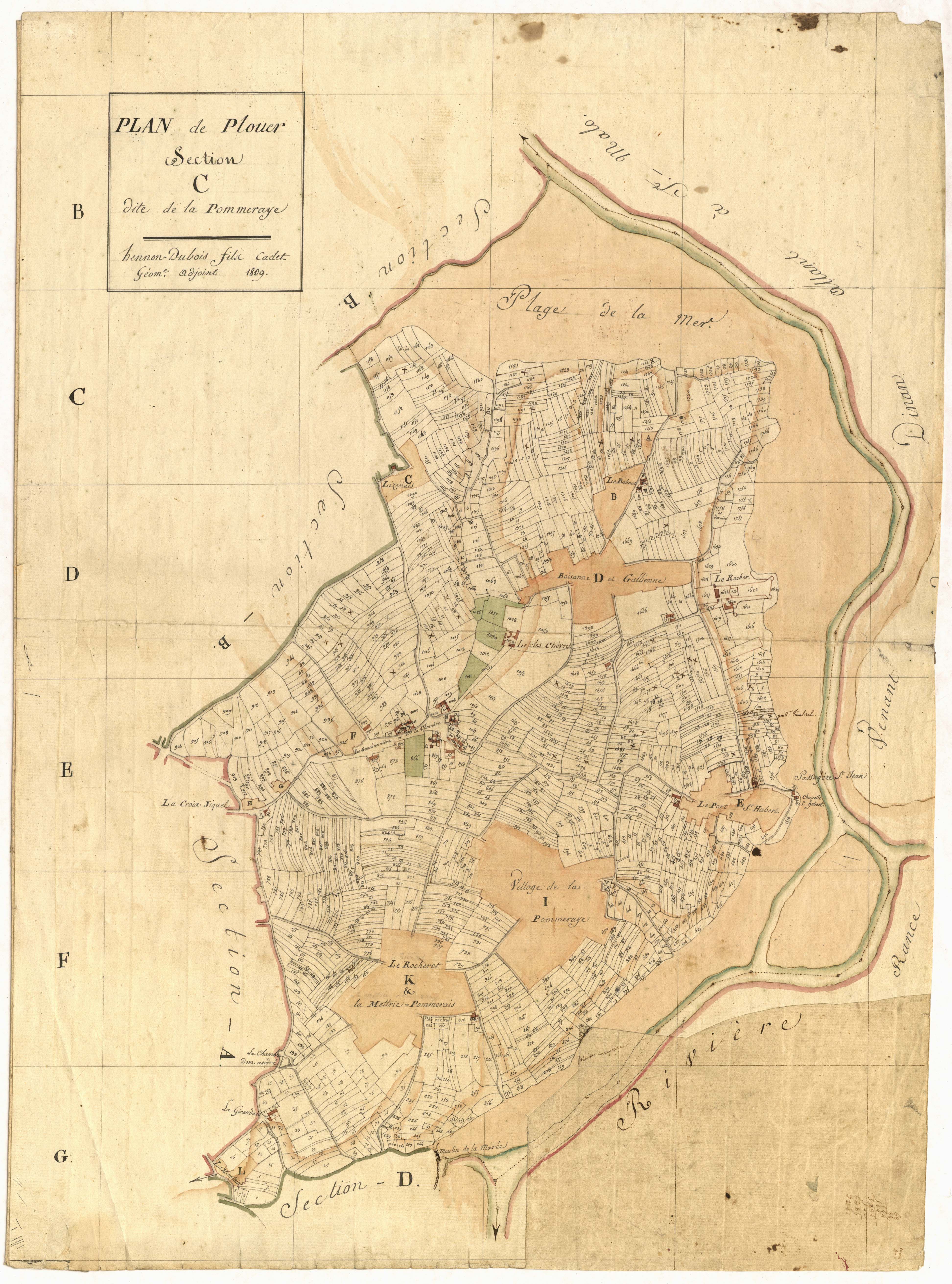 Plouër-sur-Rance - Section C, dite de la Pommeraie