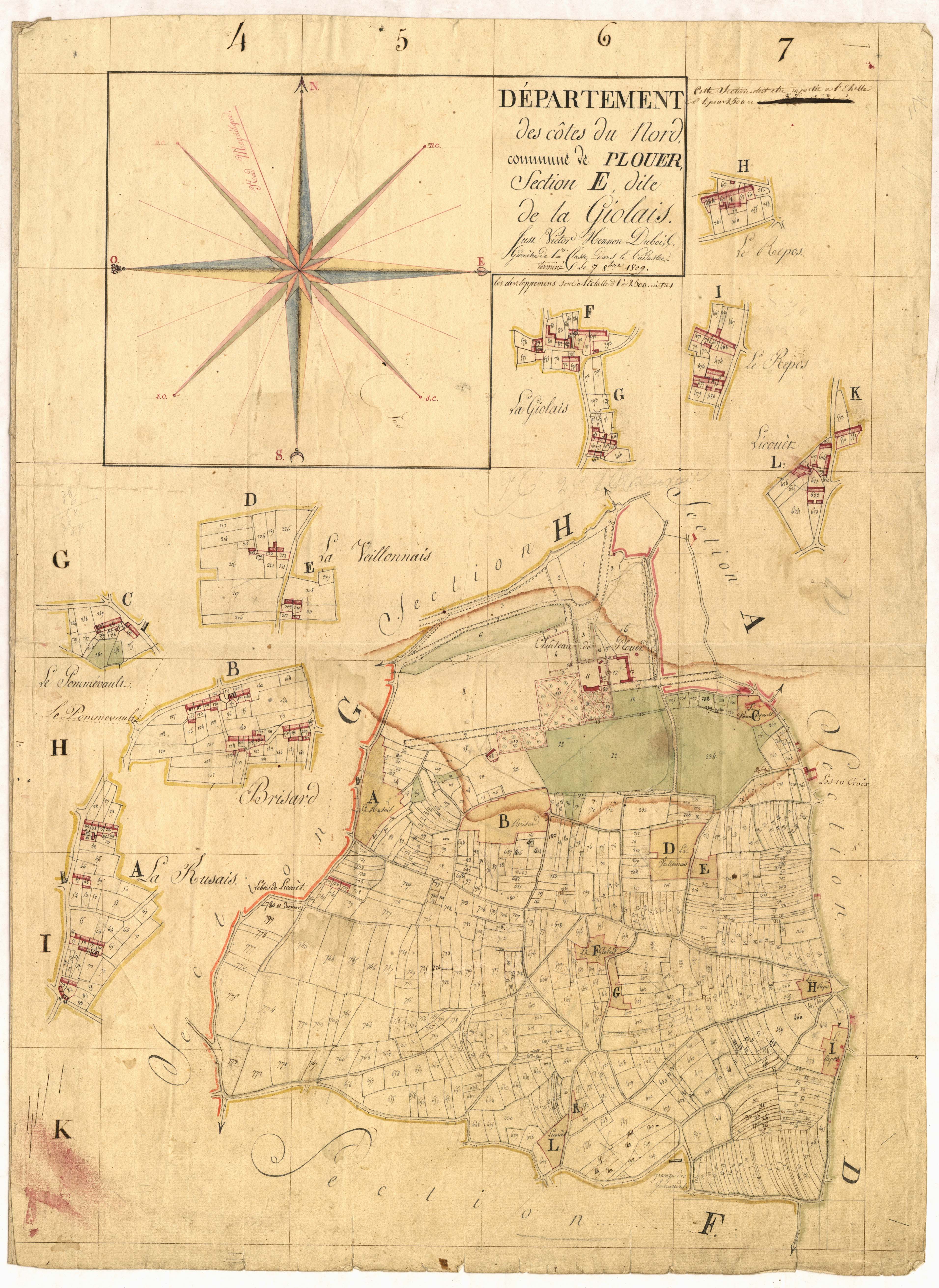 Plouër-sur-Rance - Section E, dite de la Giolais