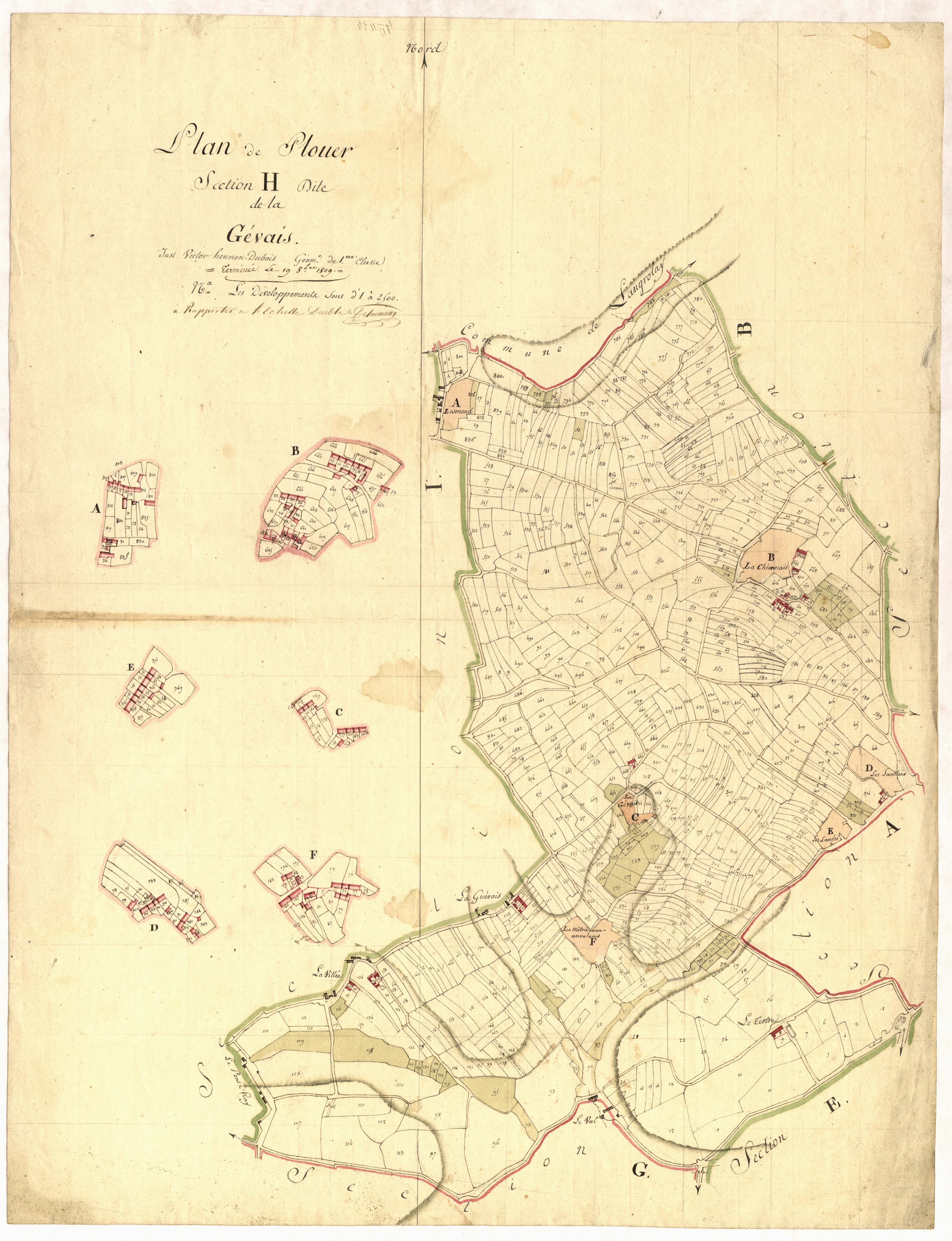 Plouër-sur-Rance - Section H, dite de la Gévais