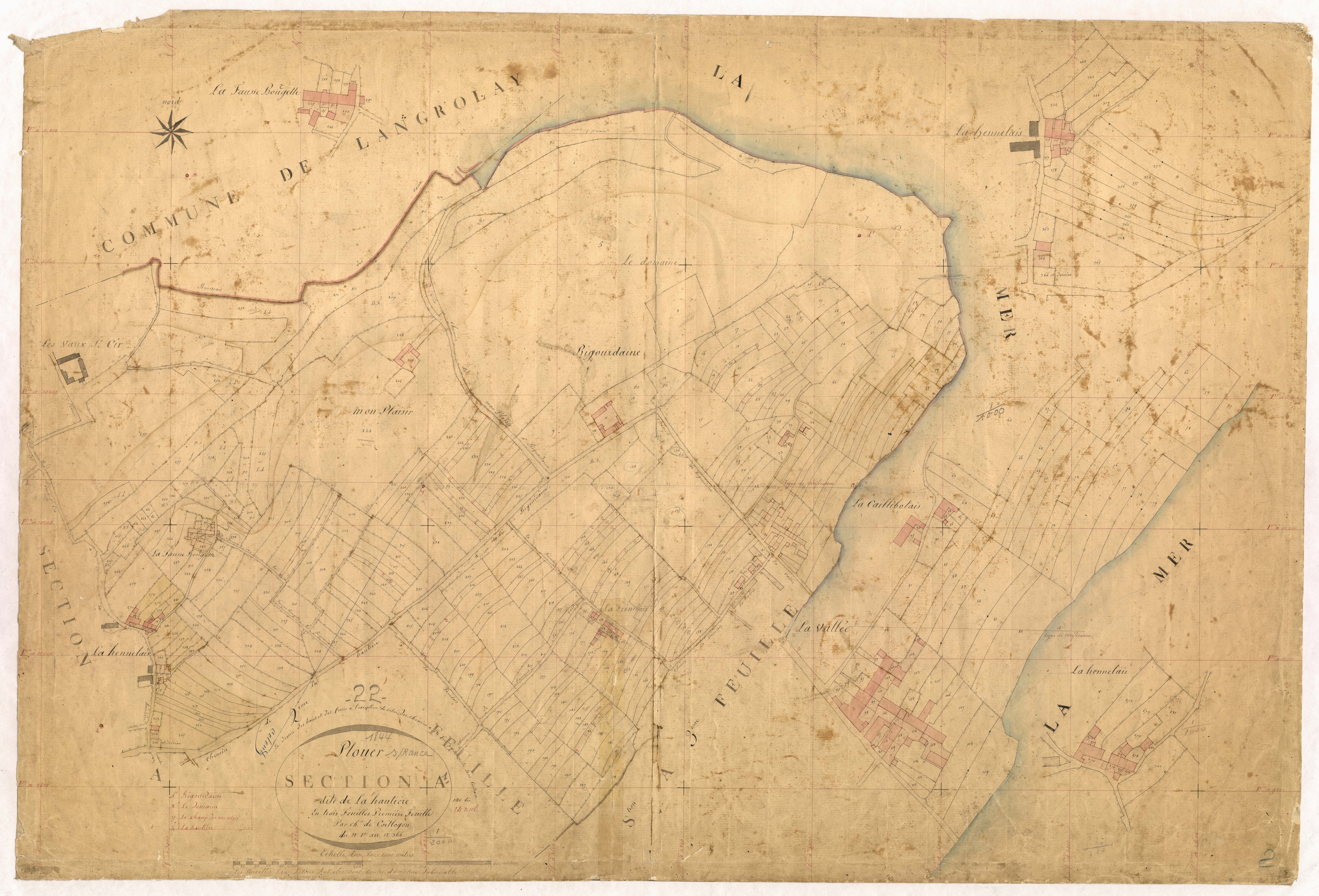 Plouër-sur-Rance - Section A, 1re feuille