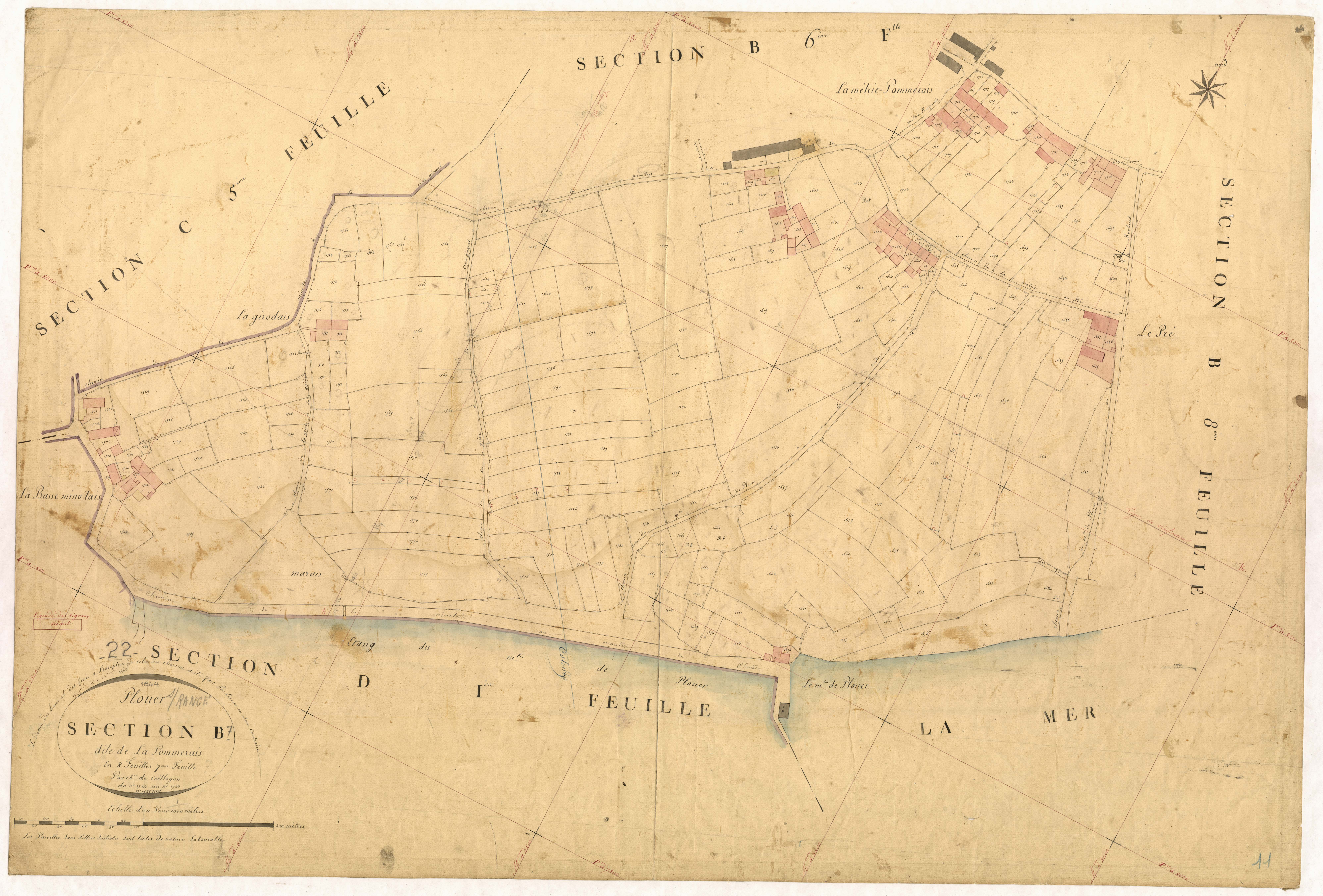 Plouër-sur-Rance - Section B, 7e feuille