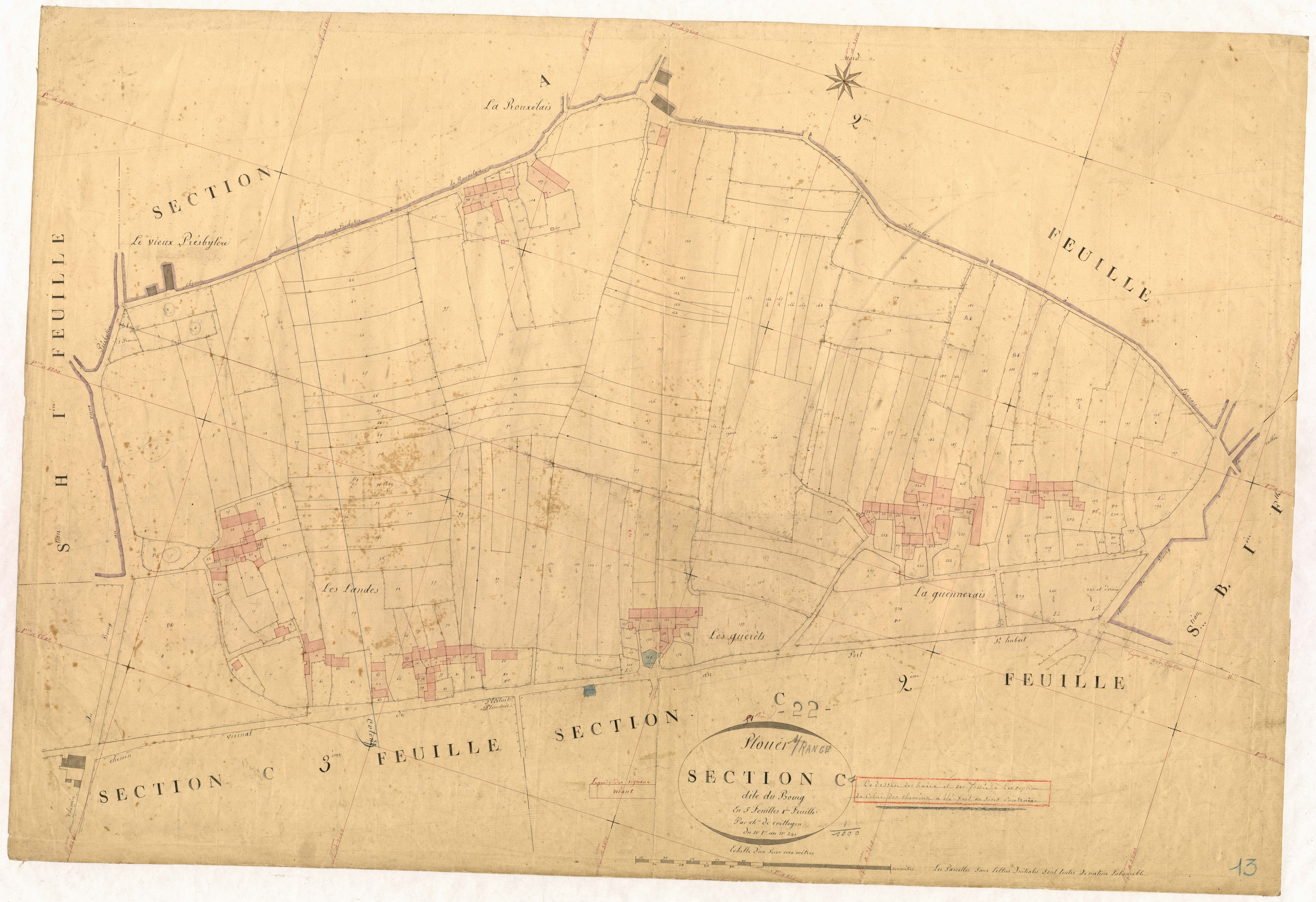 Plouër-sur-Rance - Section C, 1re feuille
