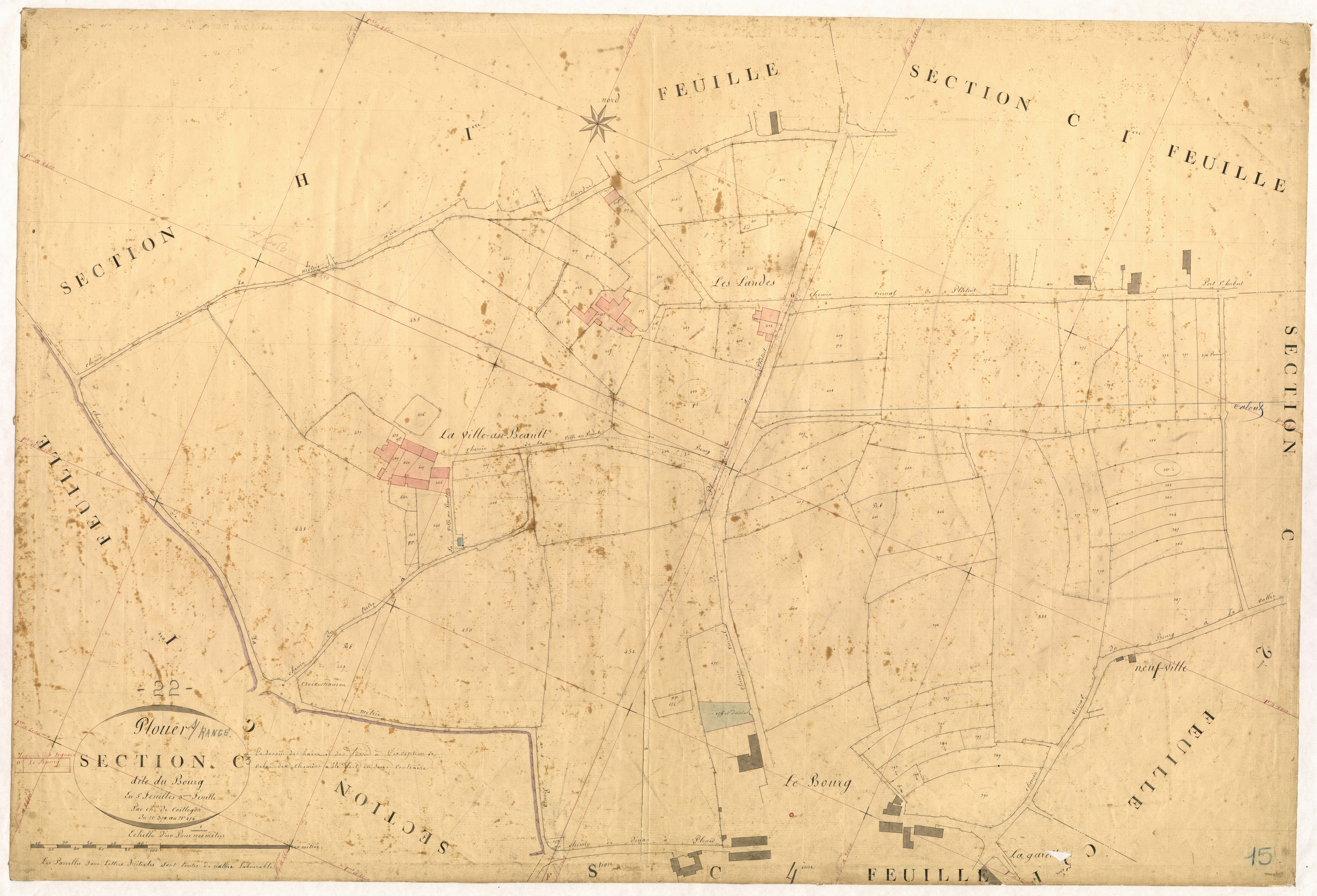 Plouër-sur-Rance - Section C, 3e feuille