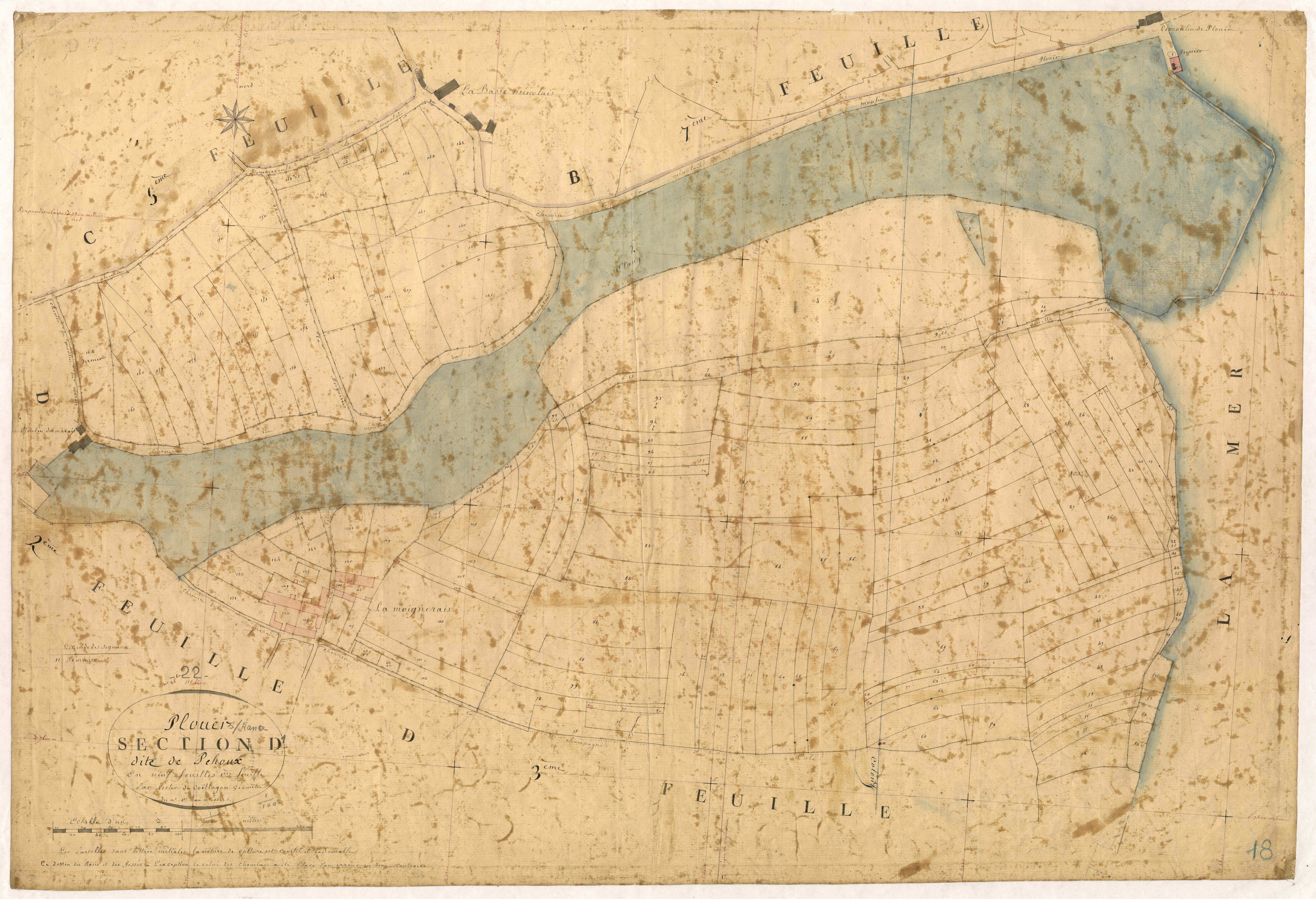 Plouër-sur-Rance - Section D, 1re feuille