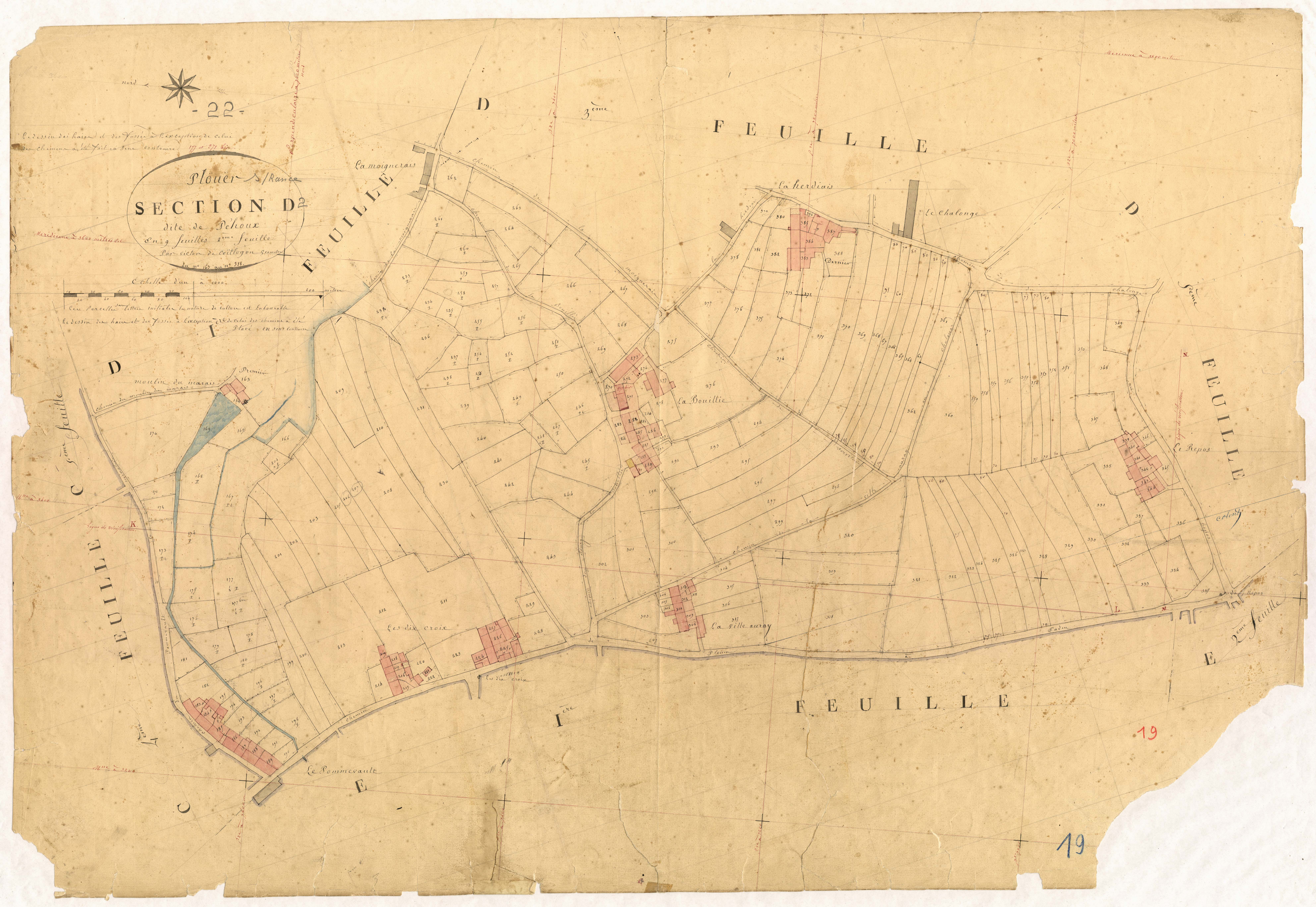 Plouër-sur-Rance - Section D, 2e feuille