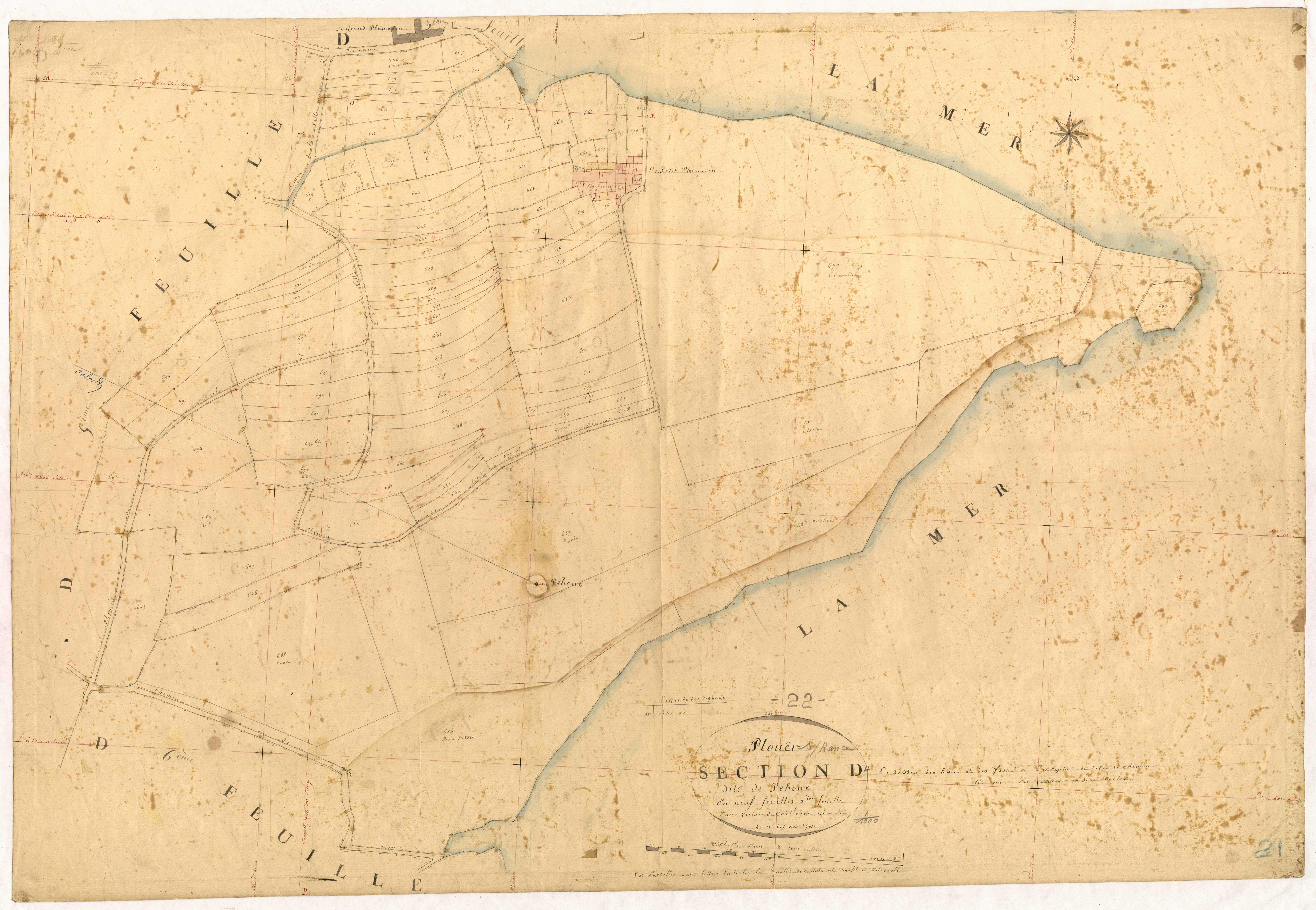 Plouër-sur-Rance - Section D, 4e feuille