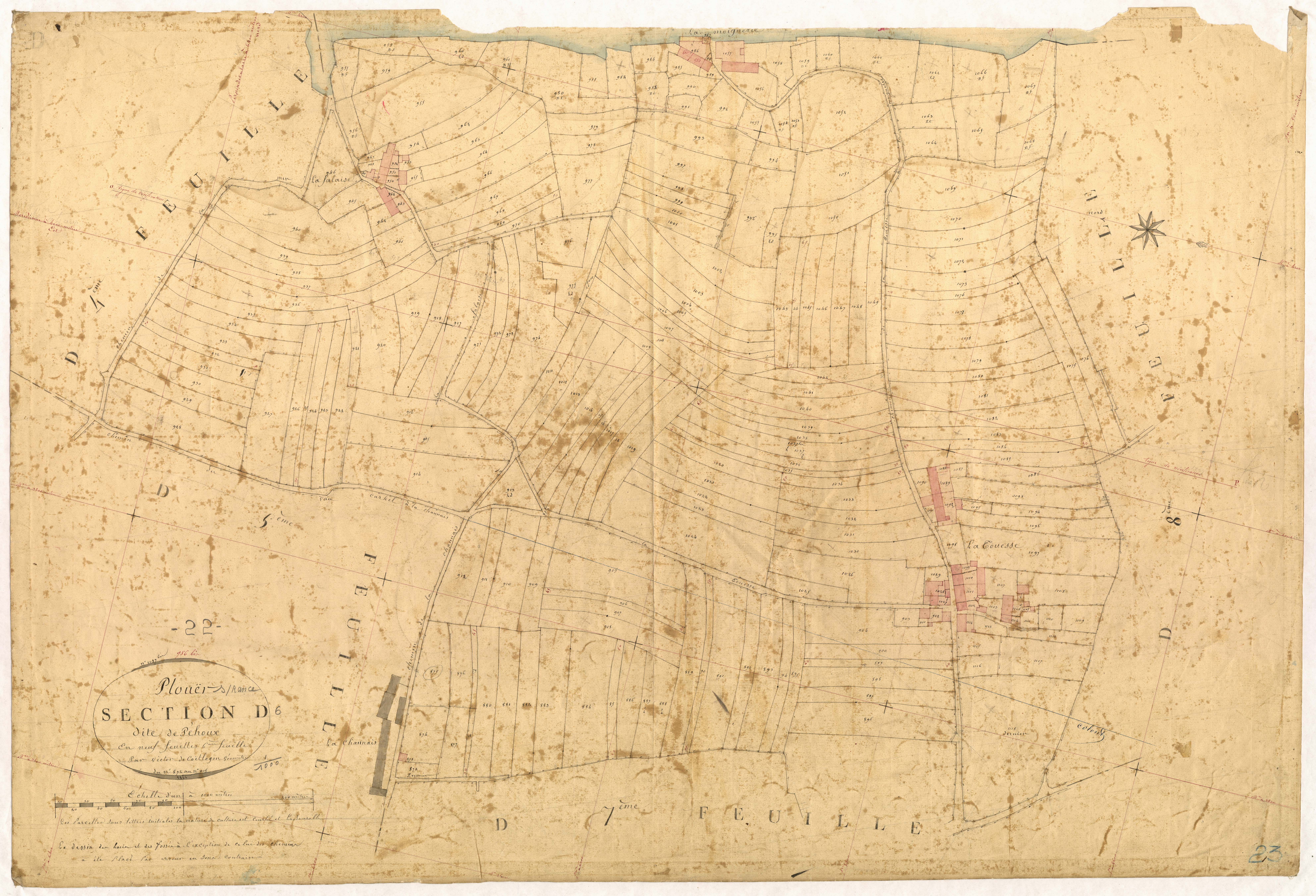 Plouër-sur-Rance - Section D, 6e feuille