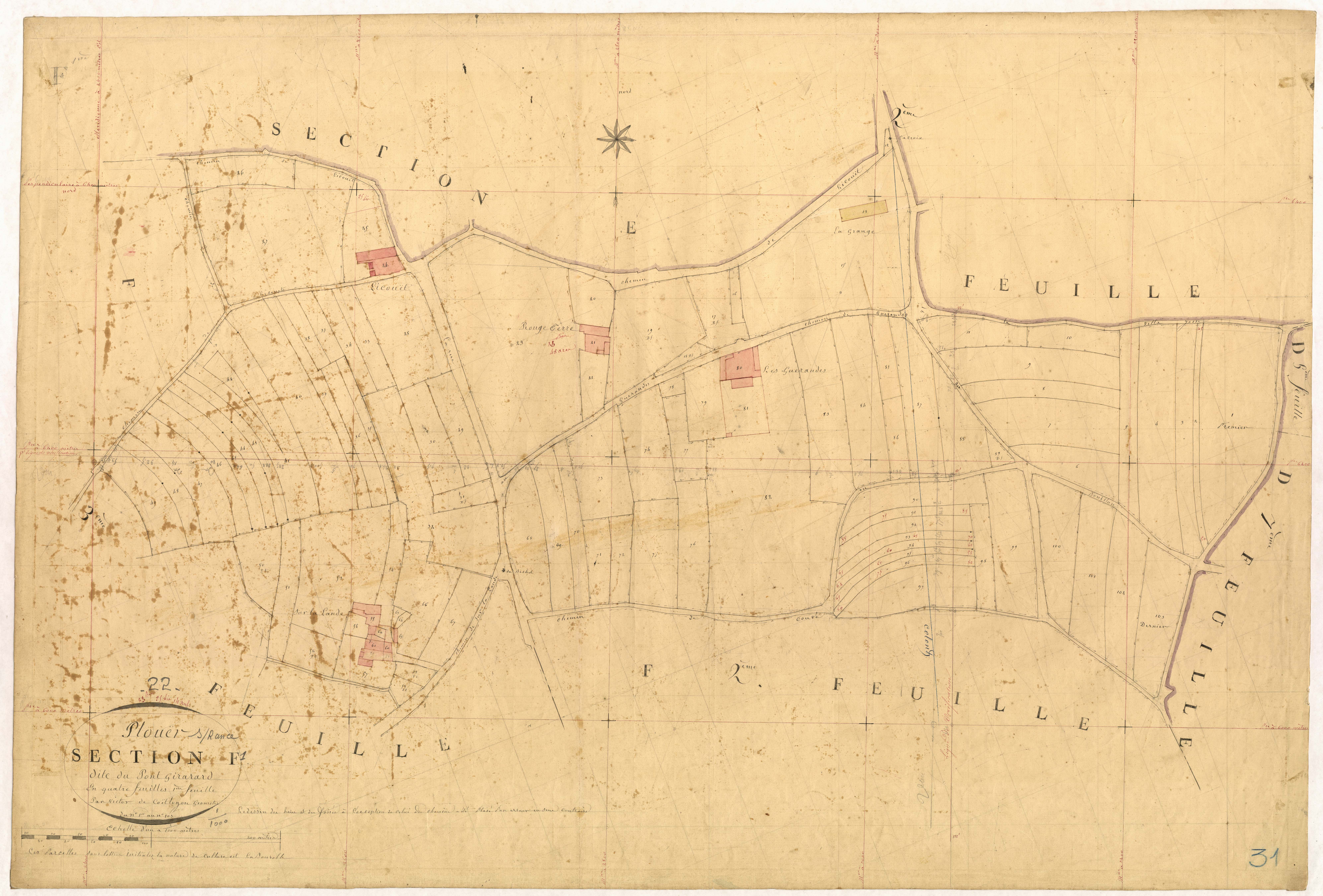 Plouër-sur-Rance - Section F, 1re feuille
